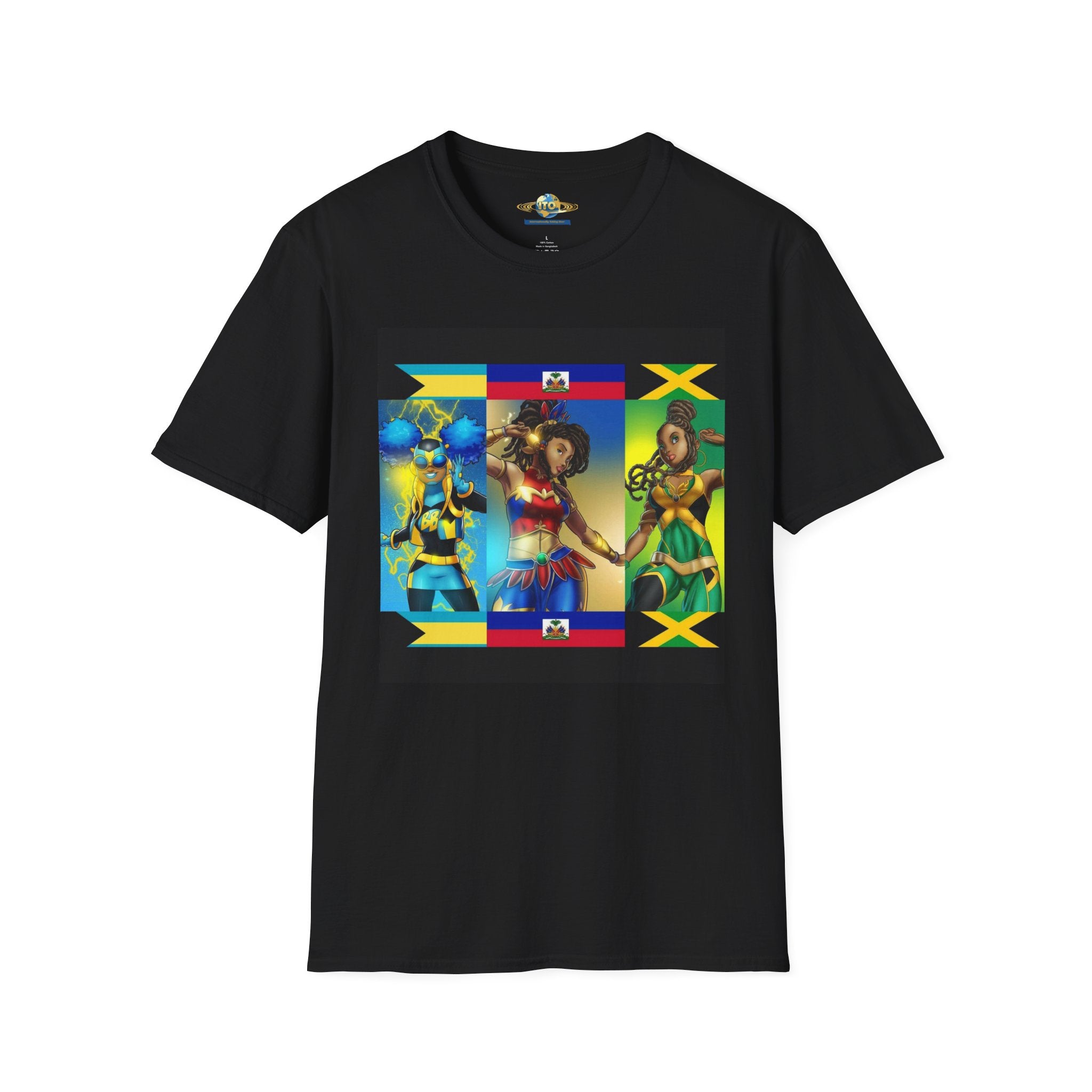 Caribbean Queens T-Shirt — Jamaican & Haitian Islander Women Design