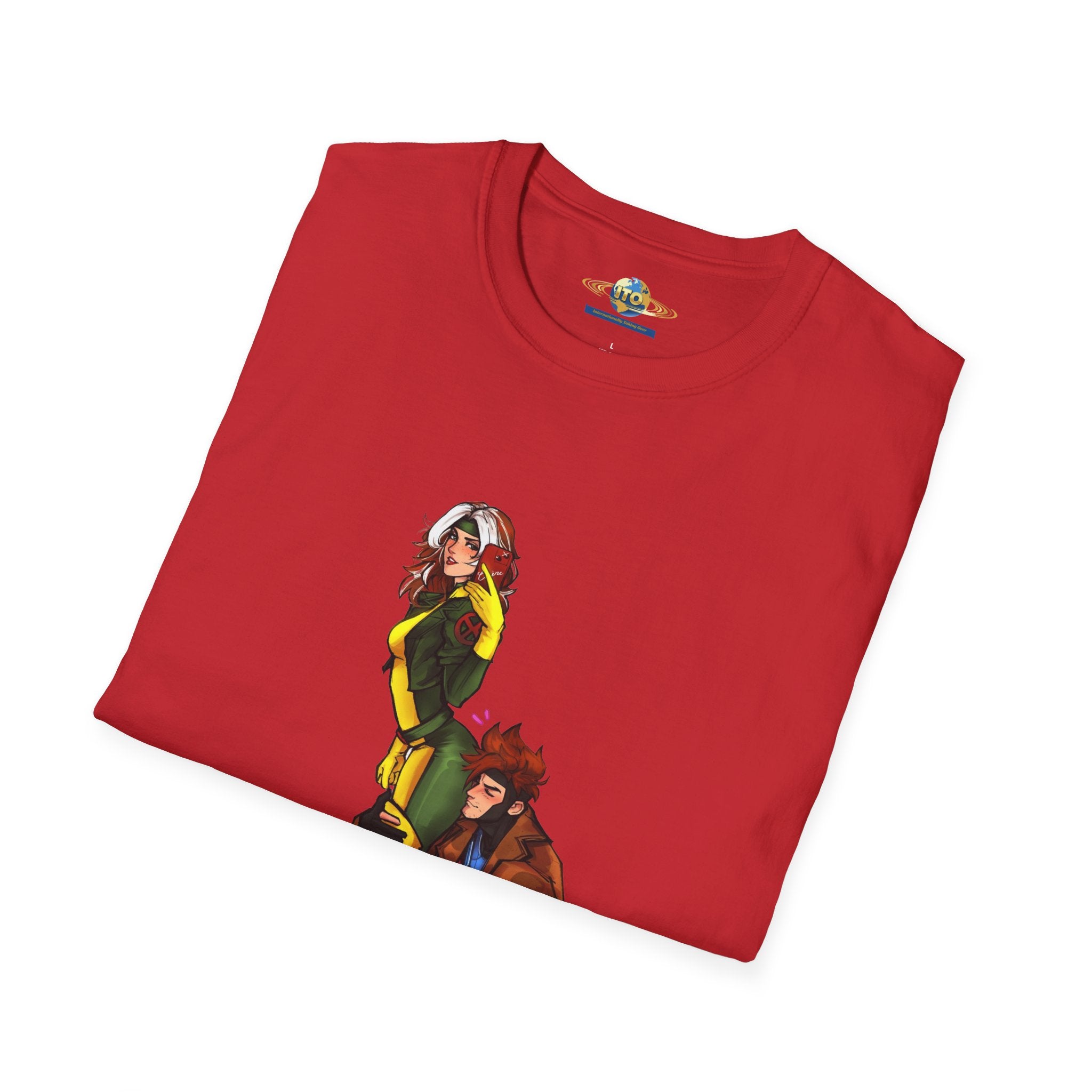 Gambit & Rogue Comic Art T-Shirt – Mutant Romance Graphic Tee