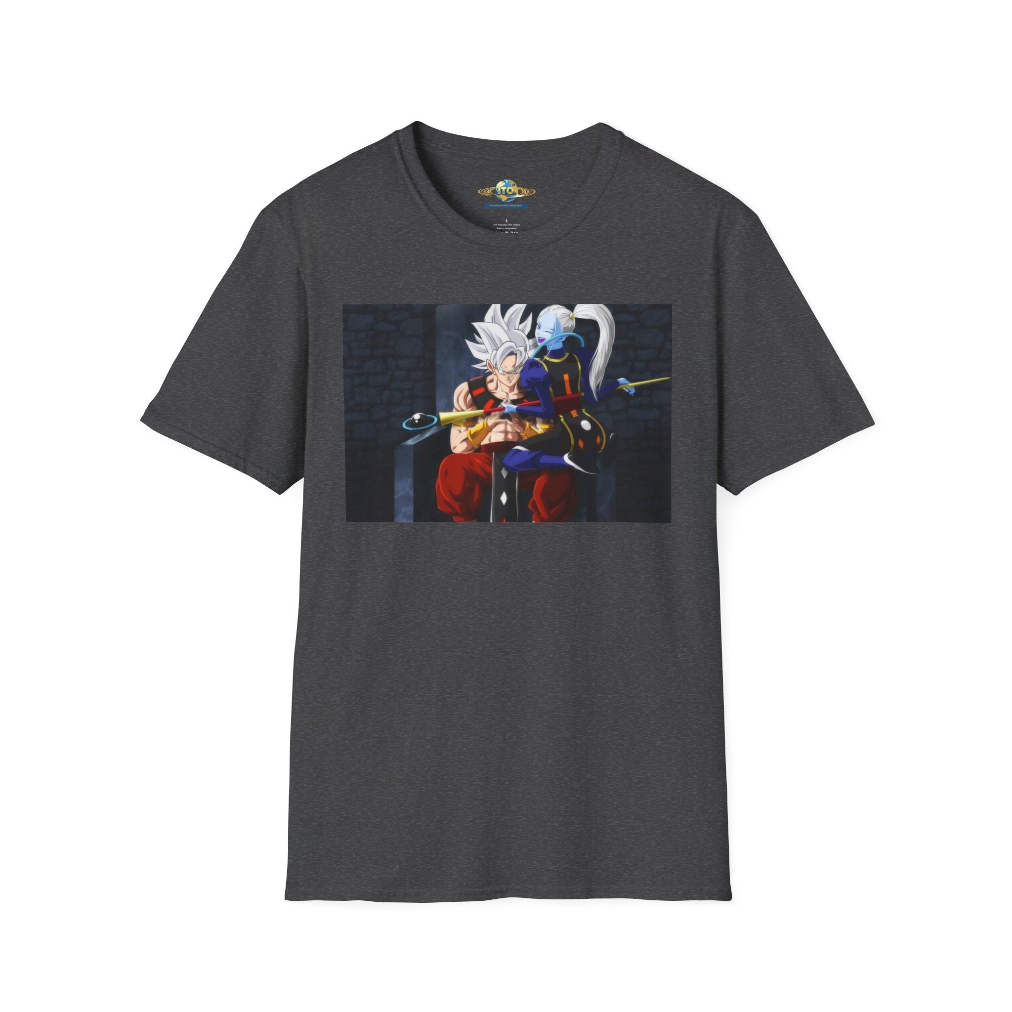 Anime Character Portrait Tee — Father and Child Illustration T-Shirt