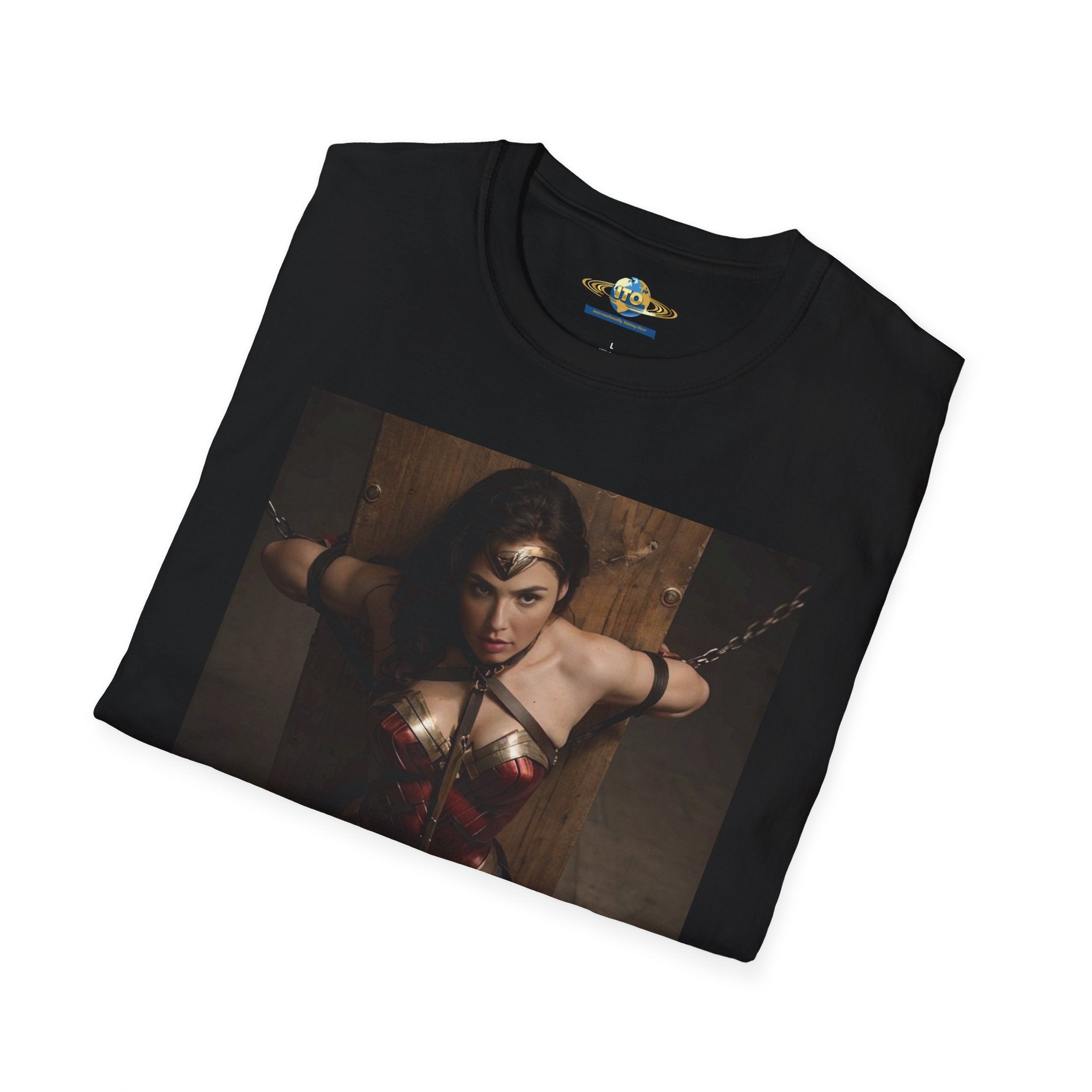 Wonder Woman Inspired Graphic T-Shirt — Retro Heroine Photo Tee
