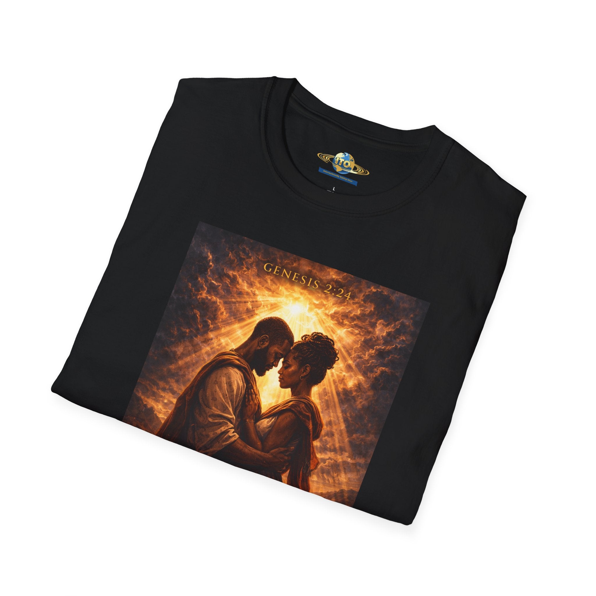 T-Shirt — "One Flesh" Romantic Couple Graphic Tee