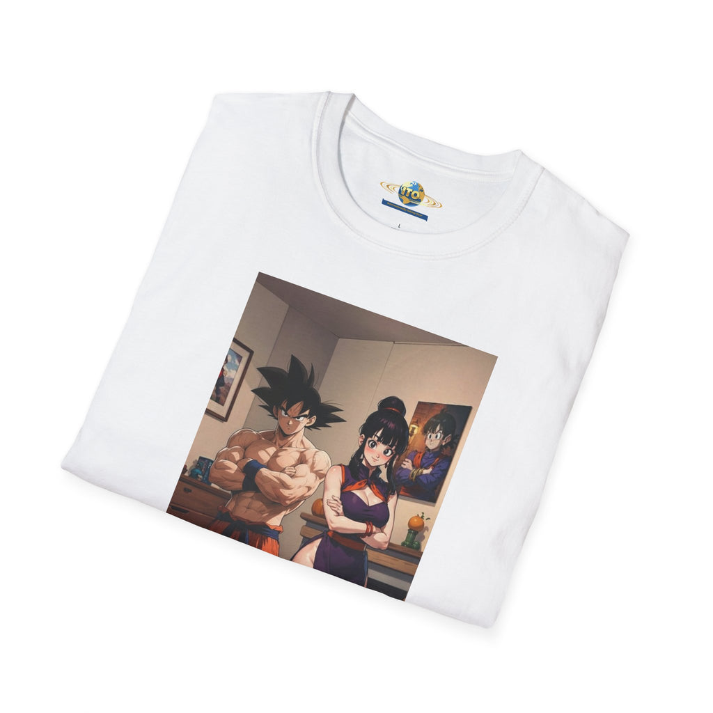 Anime Couple Graphic T-Shirt — Cozy Home Goku & Caulifla Poster Design