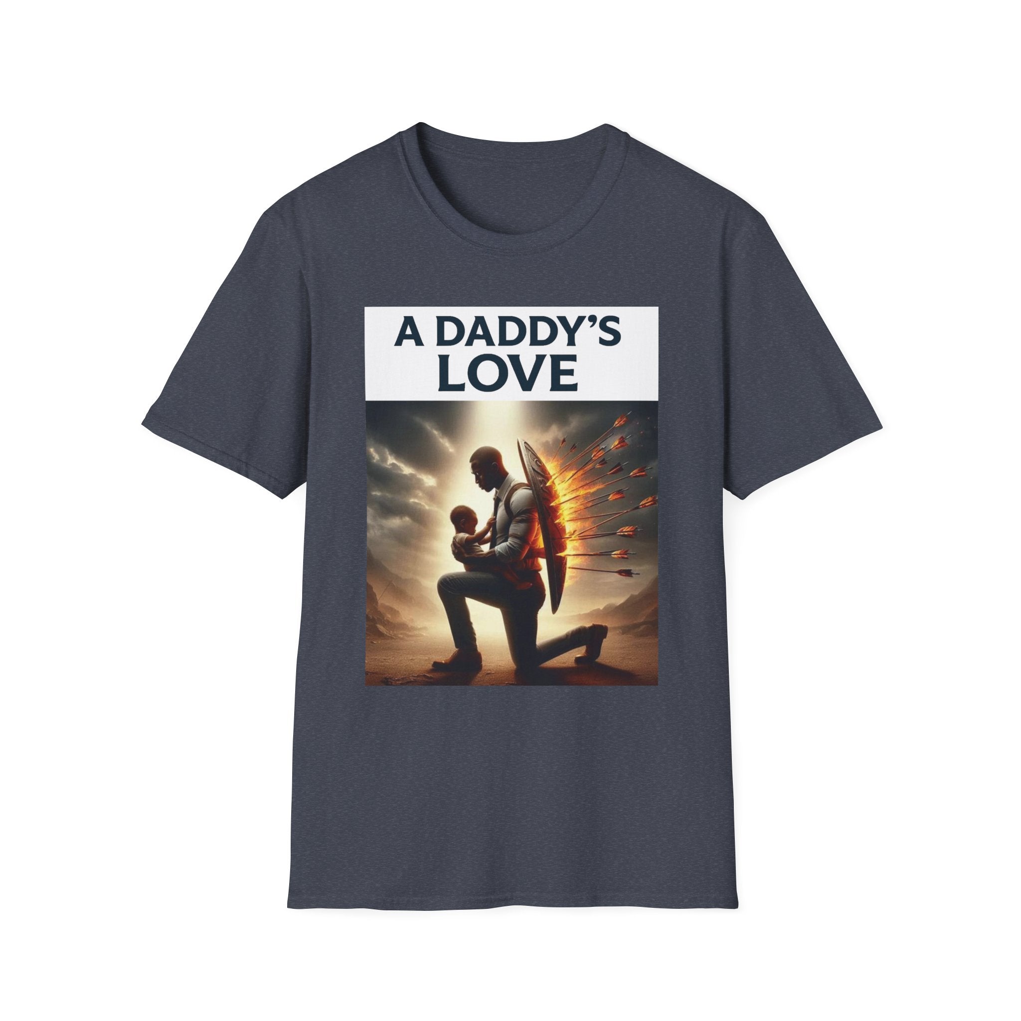 A Daddy's Love T-Shirt — Father and Child Silhouette with Angel Wings Gift