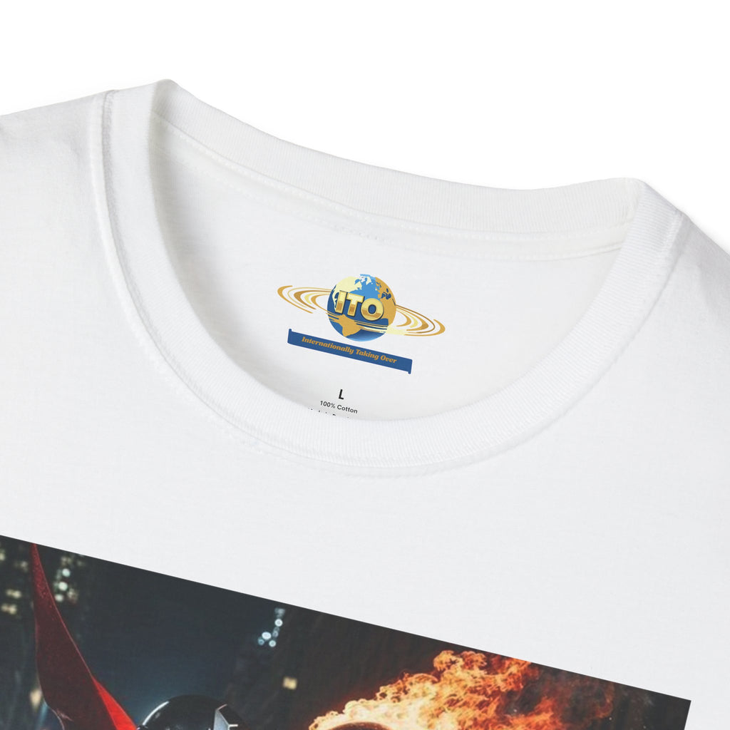 Ghost Rider vs. Mephisto Graphic T-Shirt — Fiery Superhero Battle Tee