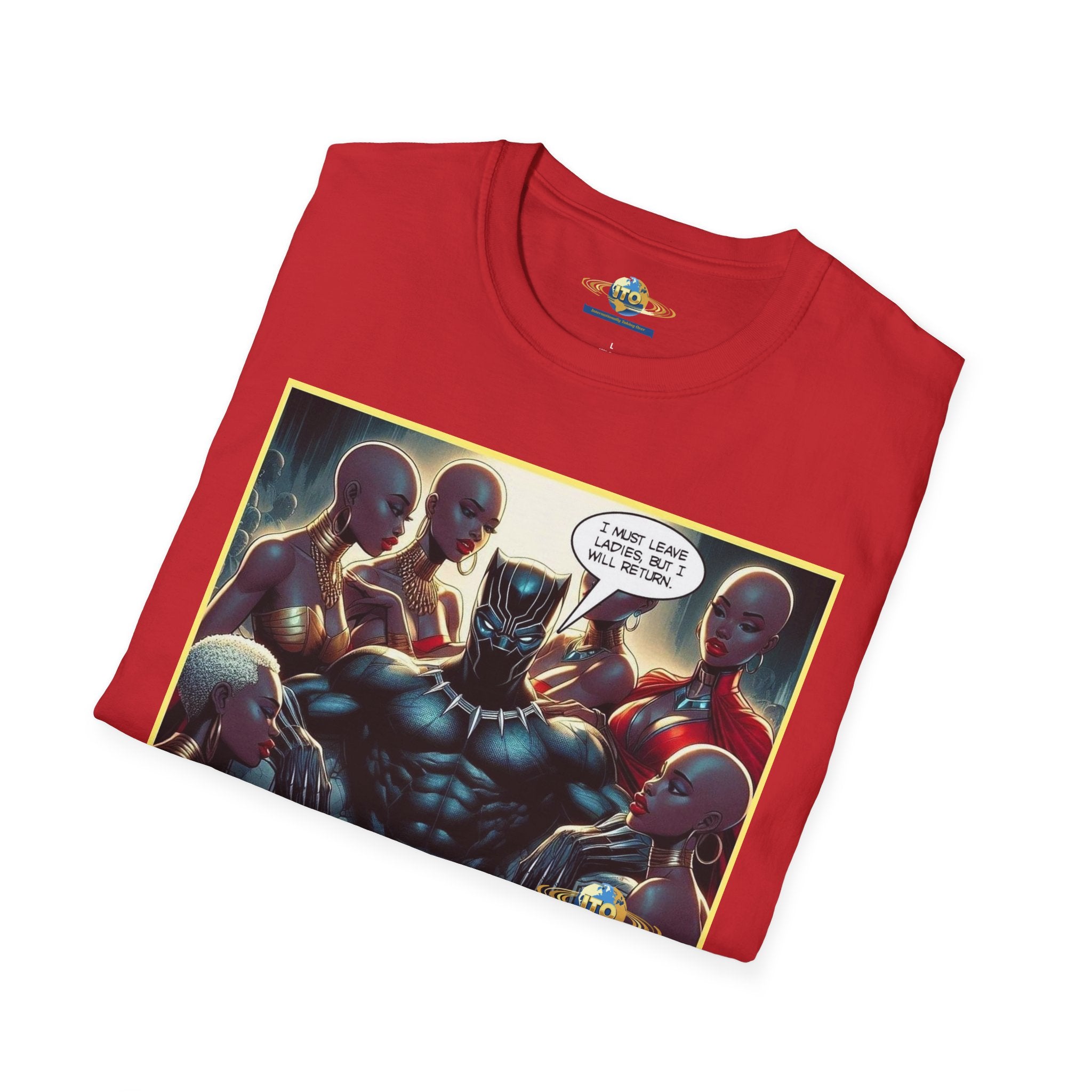 Black Panther Comic Art T‑Shirt — "Wakanda Forever?" Graphic Tee