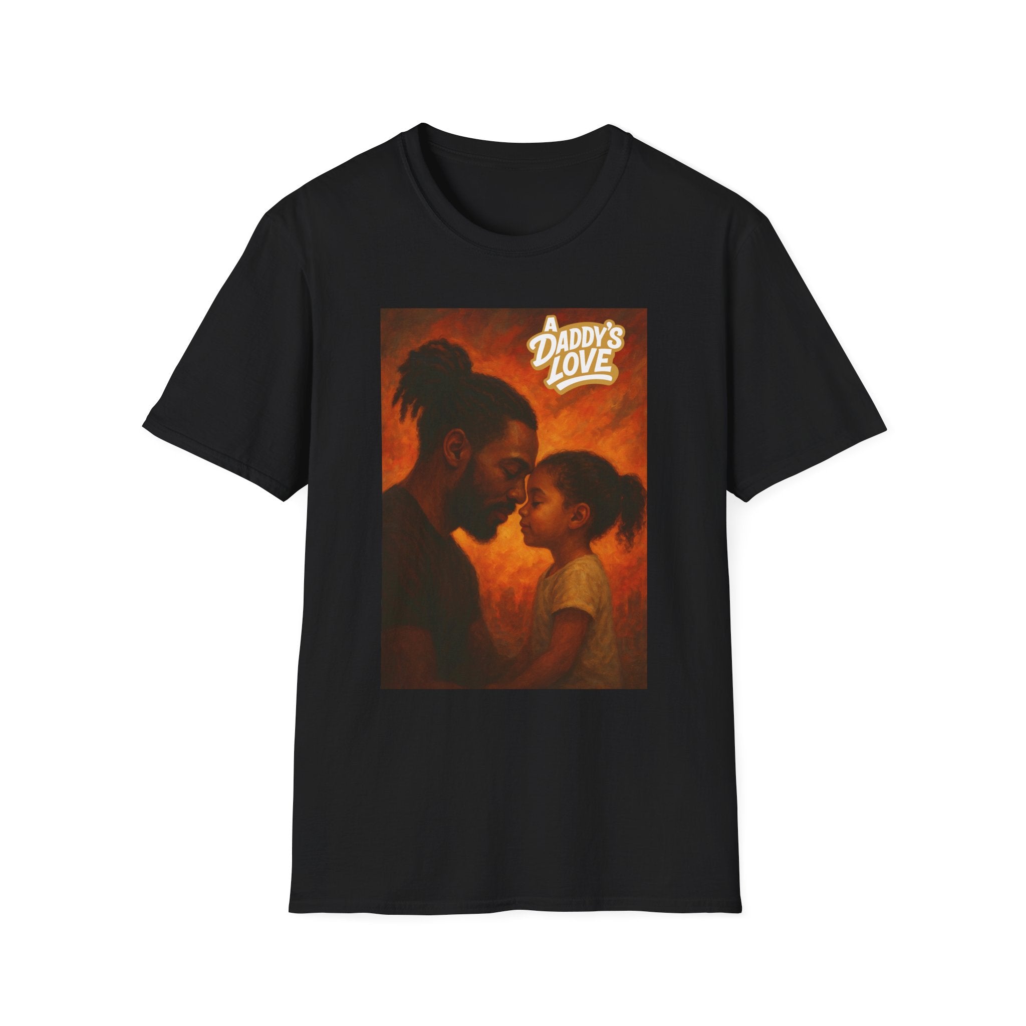 Daddy's Love T-Shirt — Father & Daughter Illustration Tee for Father's Day