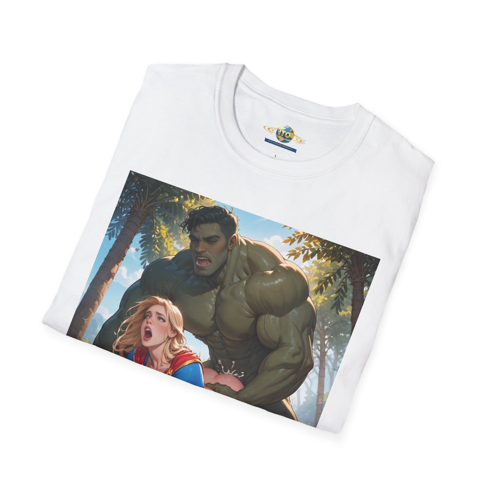 Go Hulk in that Super pussy Unisex Softstyle T-Shirt