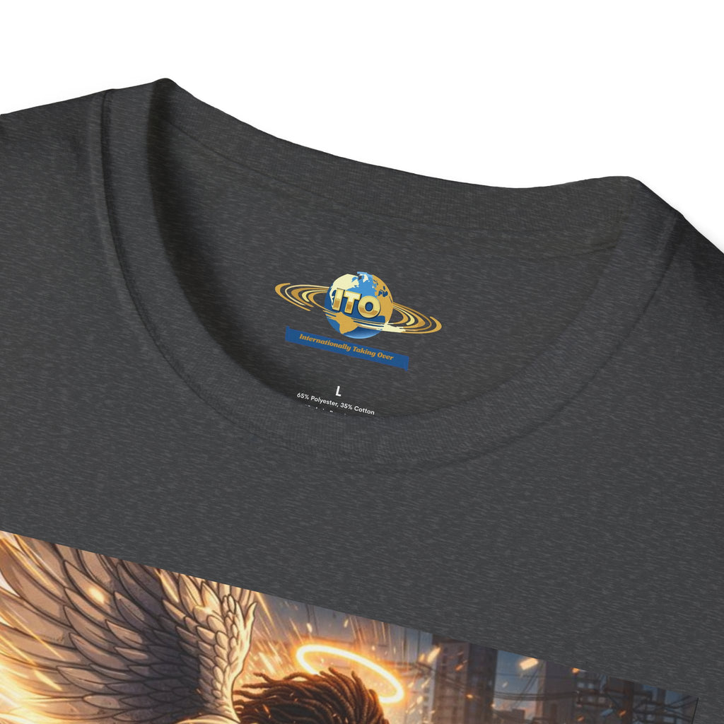 Angel Protector T-Shirt — Guardian Angel Urban Night Scene