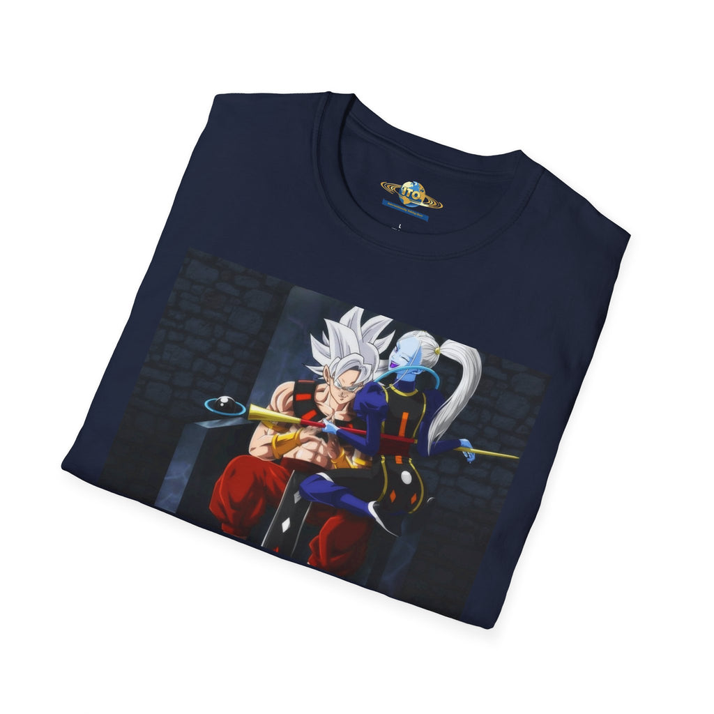 Anime Character Portrait Tee — Father and Child Illustration T-Shirt