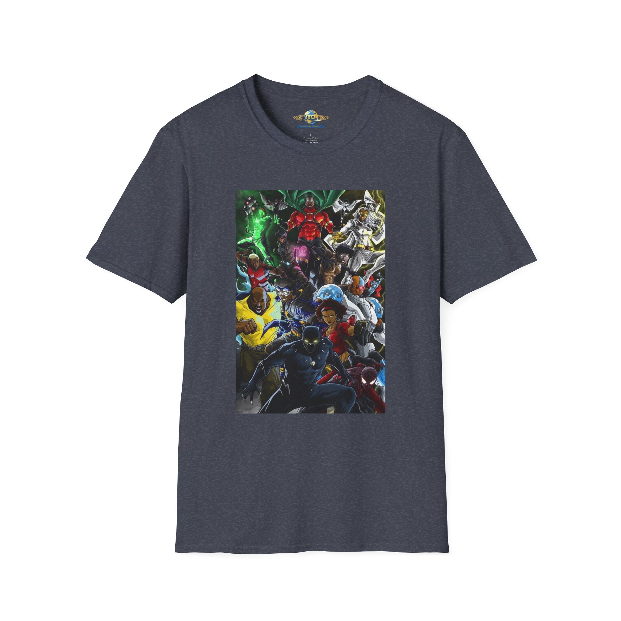 Anime Mecha Heroes T‑Shirt — Retro Sci‑Fi Robot Battle Graphic Tee