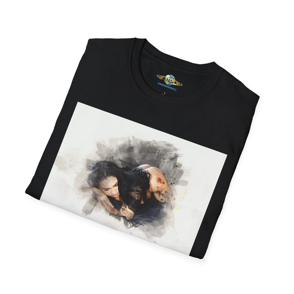 T-Shirt — Watercolor Dachshund Dog Portrait Tee
