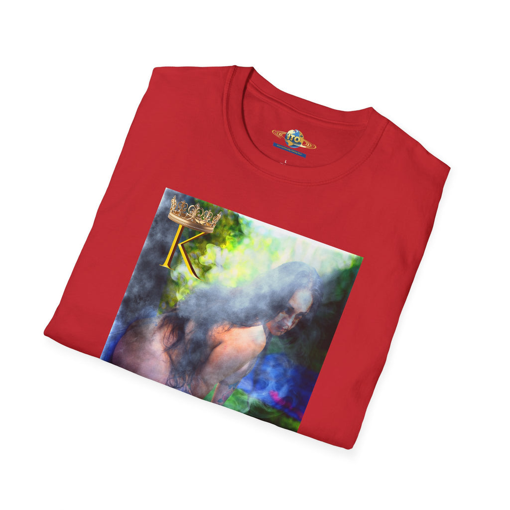 Surreal Smoke Portrait T-Shirt — Ethereal Figure Art Tee