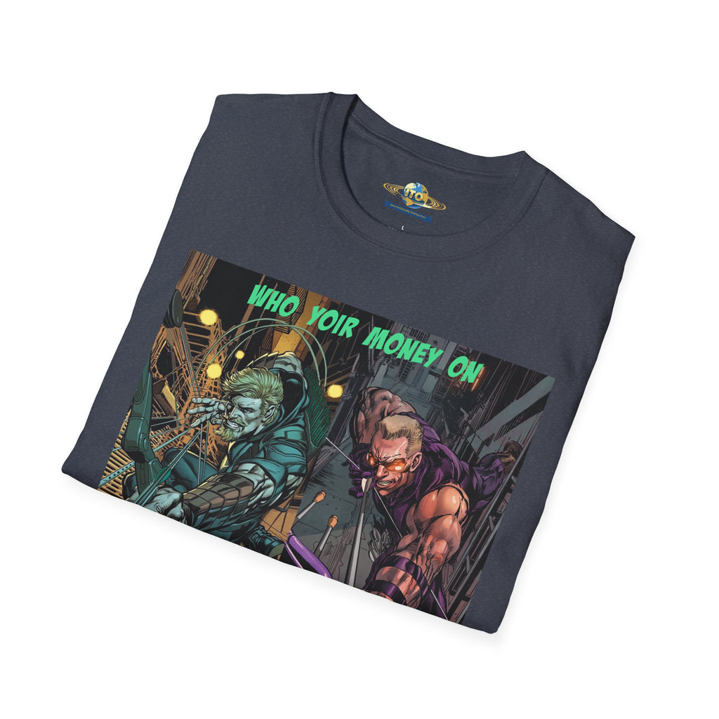 Graphic T‑Shirt — 'Who You Moving On' Cyberpunk Comic Art Tee