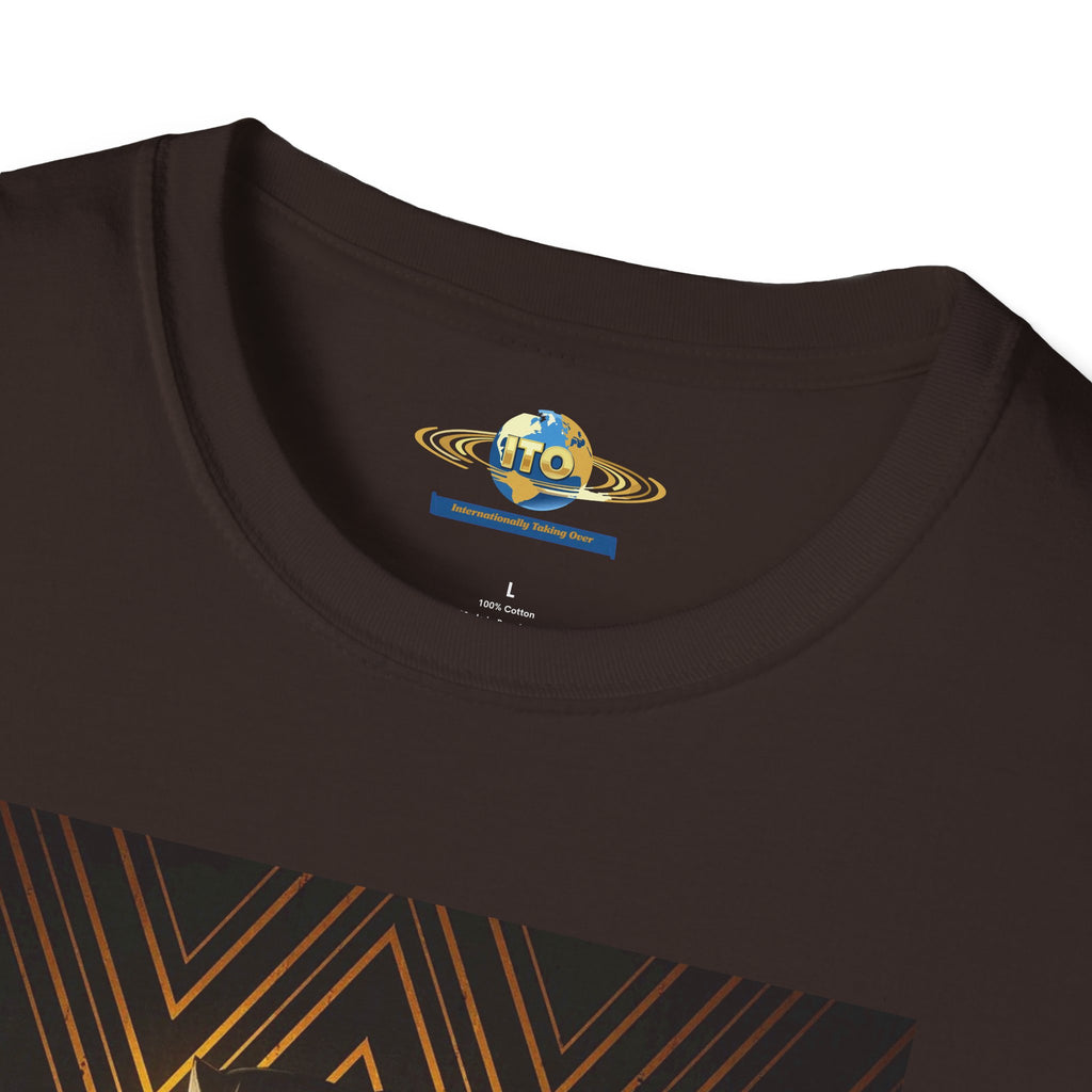 Black love Art T-Shirt — Gold Art Deco Oracle Illustration