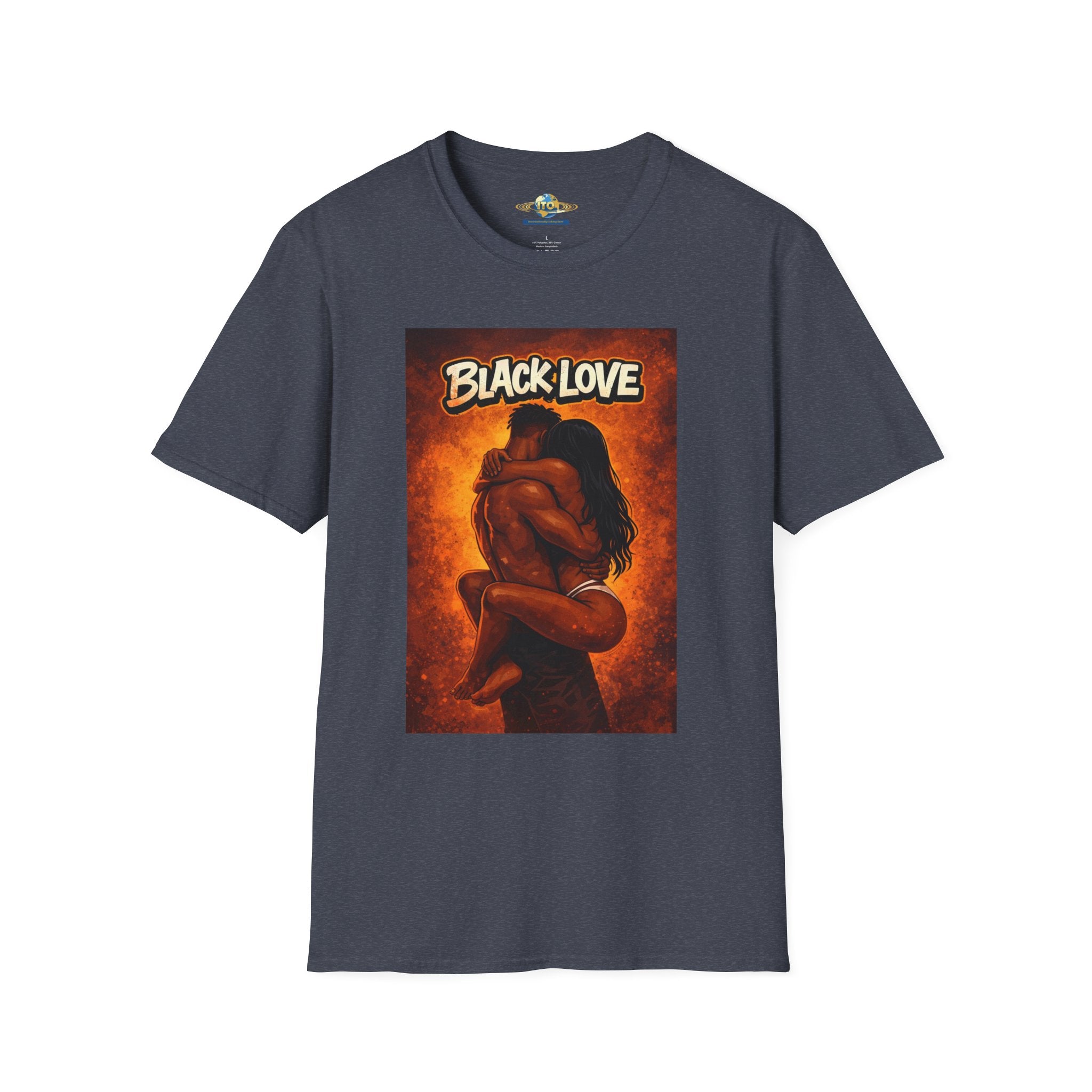 T-Shirt — "Black Love" Romantic Couple Graphic Tee