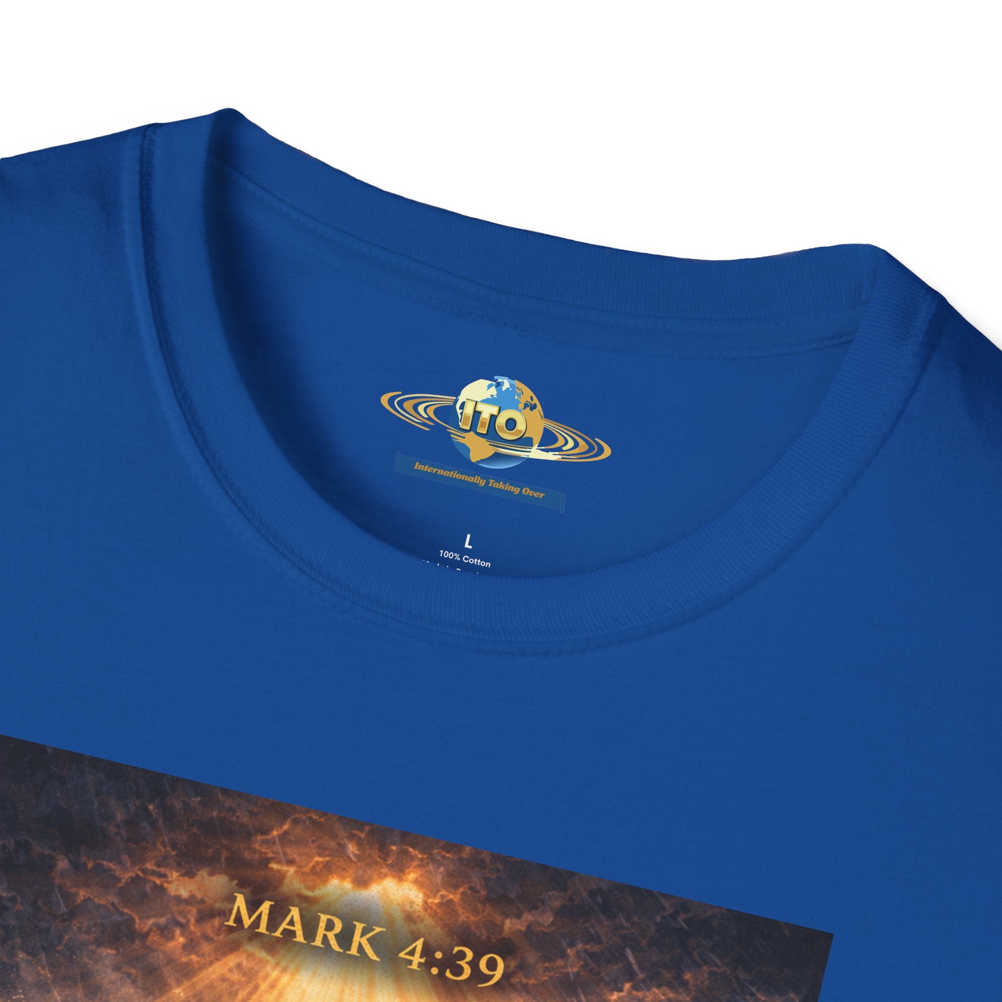 Jesus Calming the Storm T-Shirt — "Peace Be Still" Christian Faith Tee