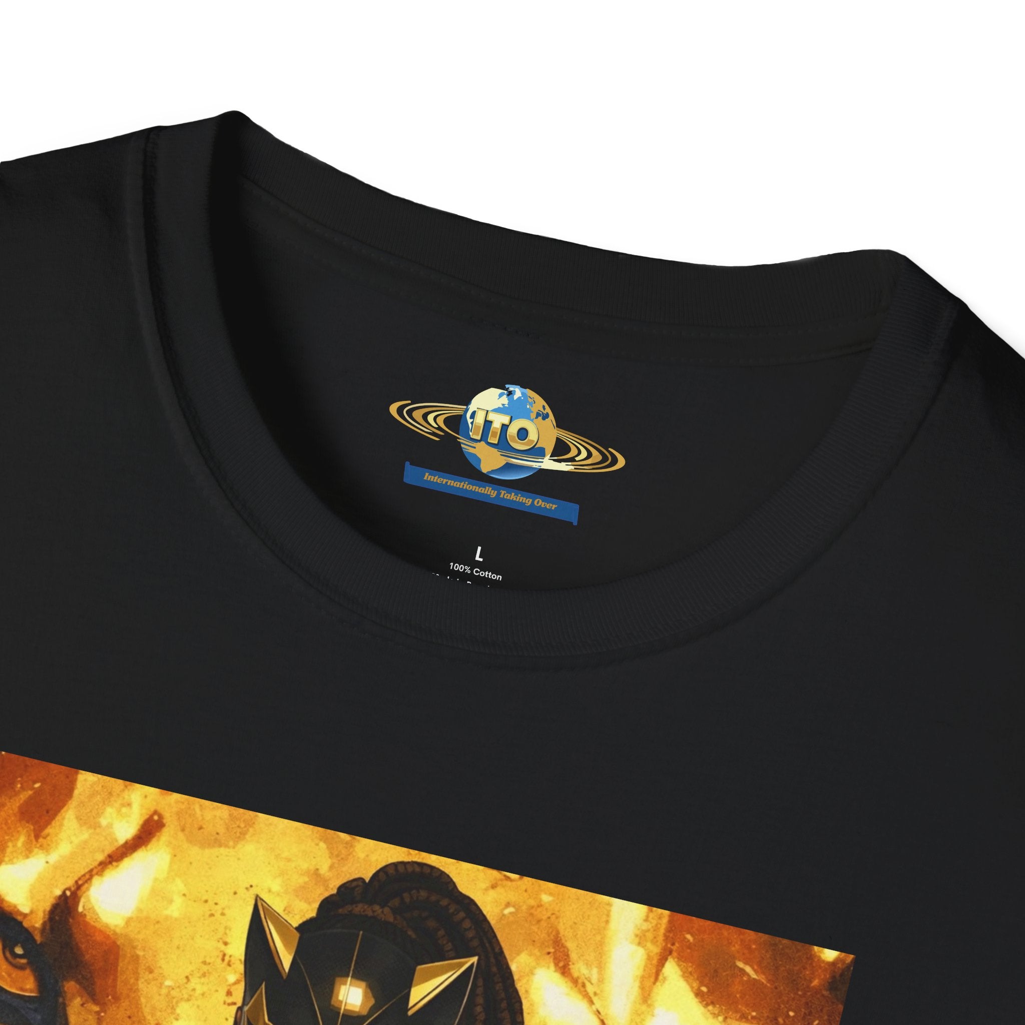 Black Panther-Inspired Graphic T-Shirt — Golden Warrior Marvel Art Tee