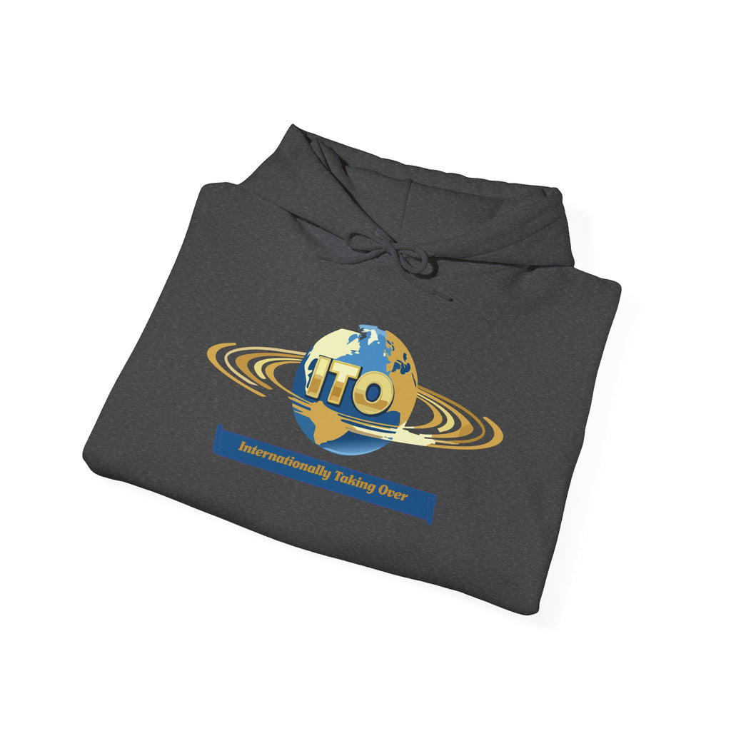 ITO Globe Logo Hoodie — Internationality Holding Office Sweatshirt