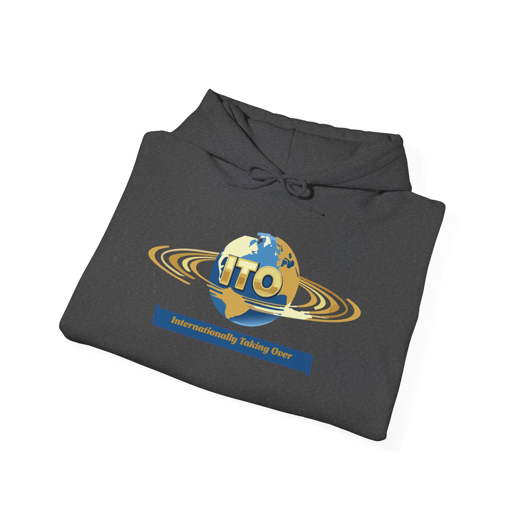 ITO Globe Logo Hoodie — Internationality Holding Office Sweatshirt