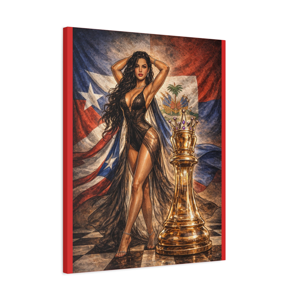 Dominican Queen Chess Canvas - Matte Stretched Wall Art