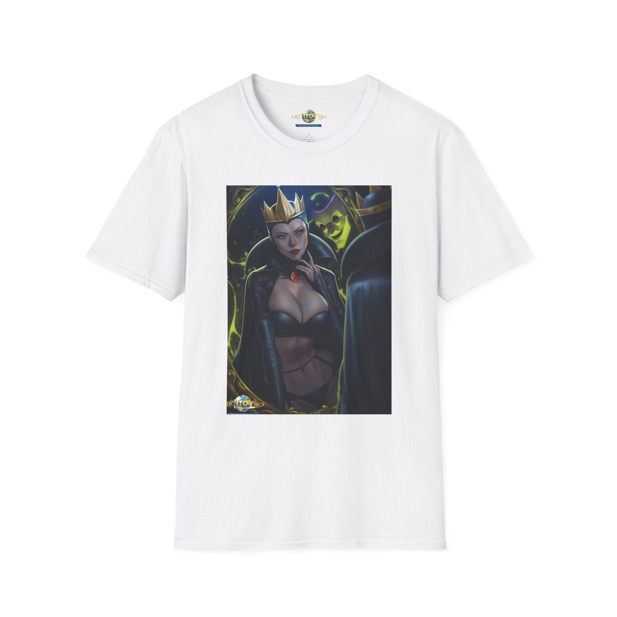 Dark Queen Art Tee — Gothic Fantasy Portrait T-Shirt