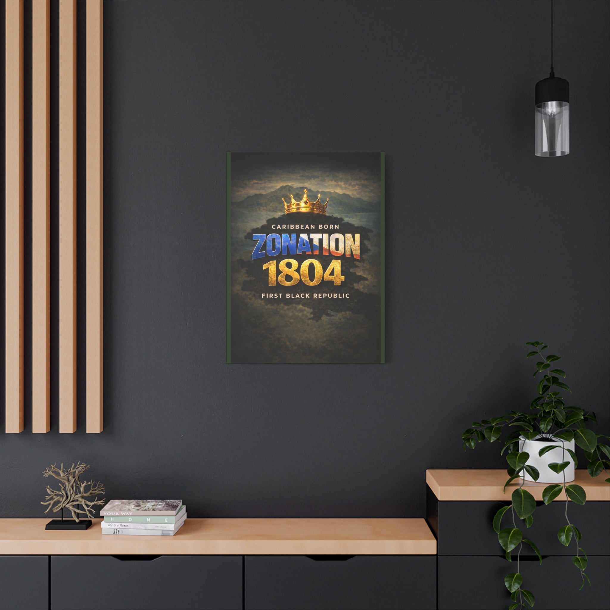 Zonation 1804 Matte Canvas Print — 'Caribbean Born • First Black Republic' Wall Art