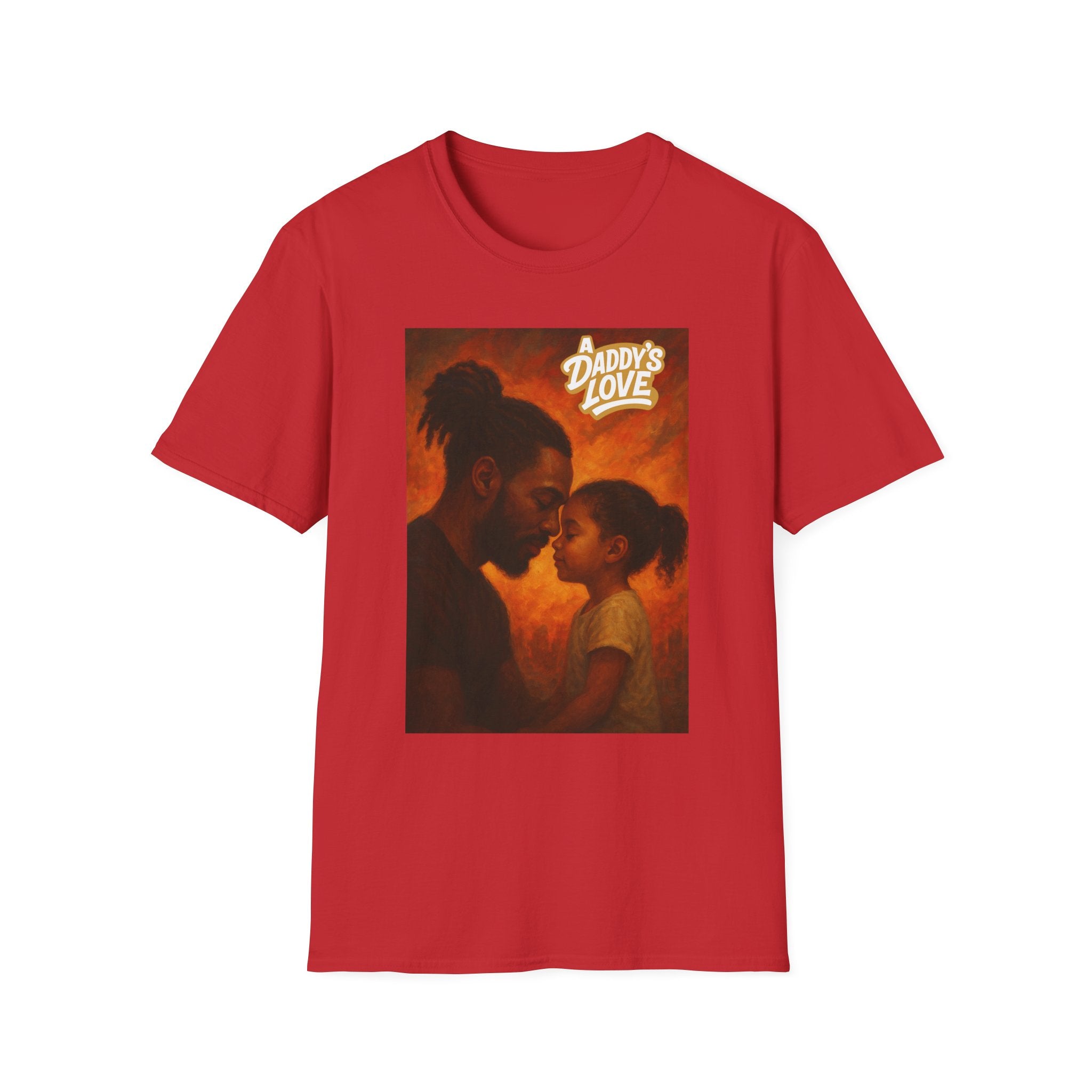 Daddy's Love T-Shirt — Father & Daughter Illustration Tee for Father's Day