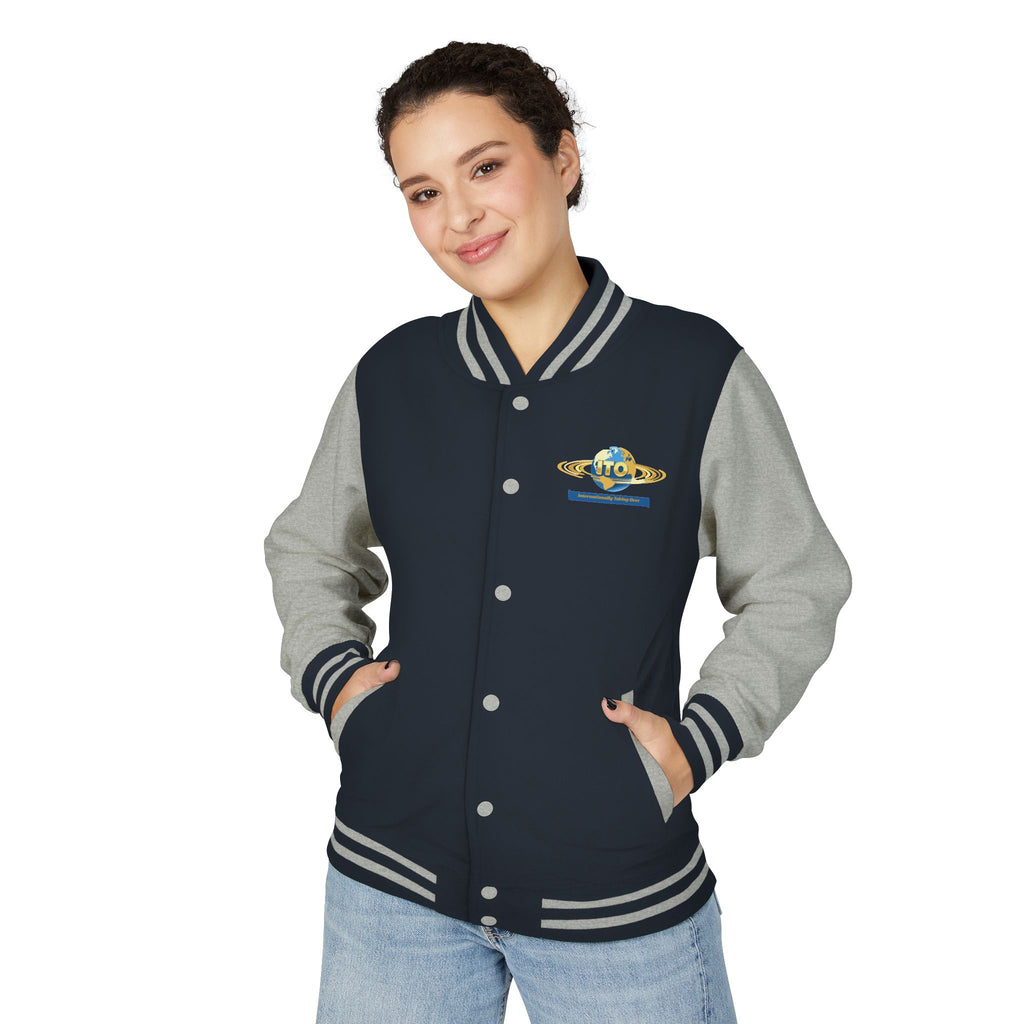 Letterman Jacket — UTO Interplanetary Travel Club Logo Varsity Jacket