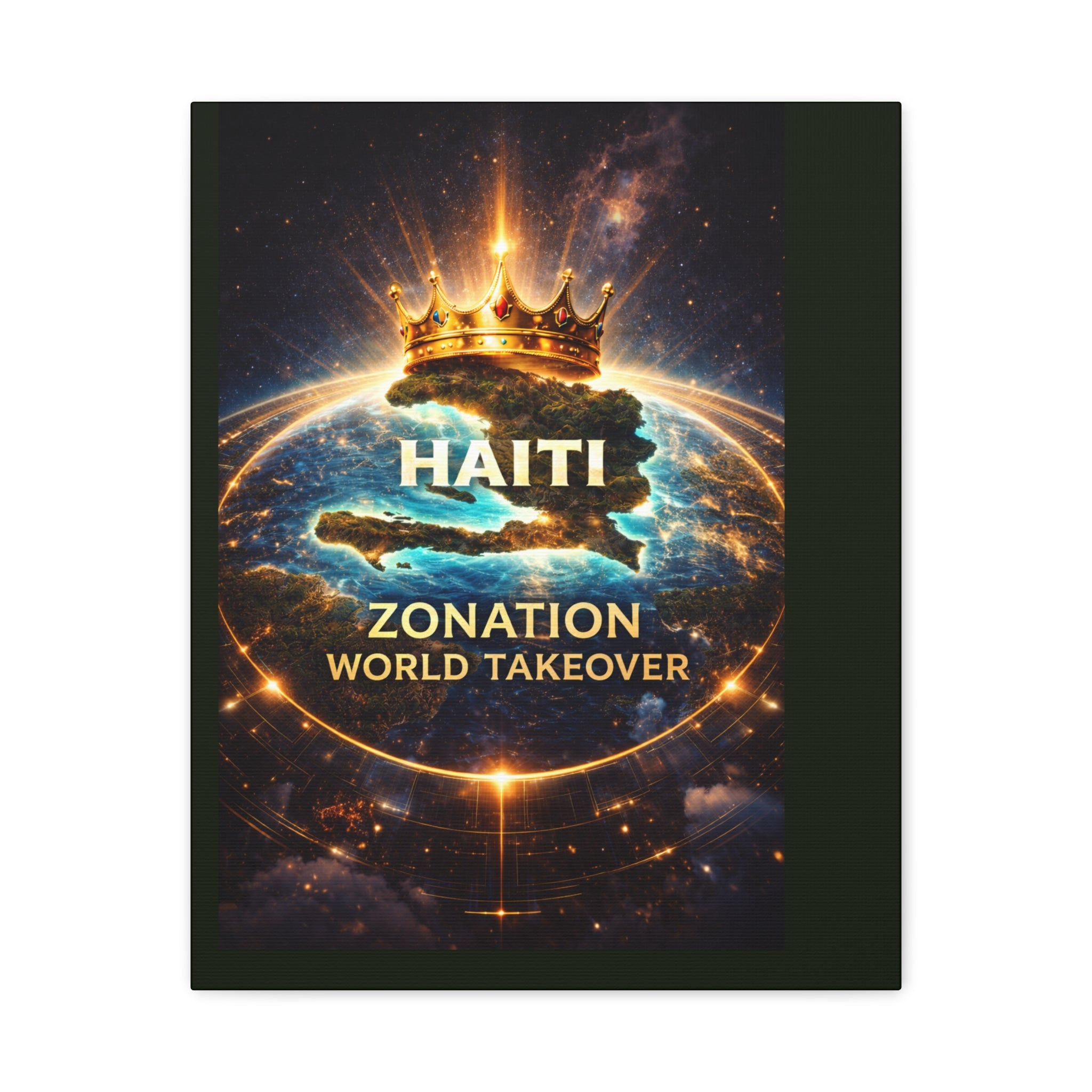 Haiti Zonation "World Takeover" Matte Canvas Wall Art