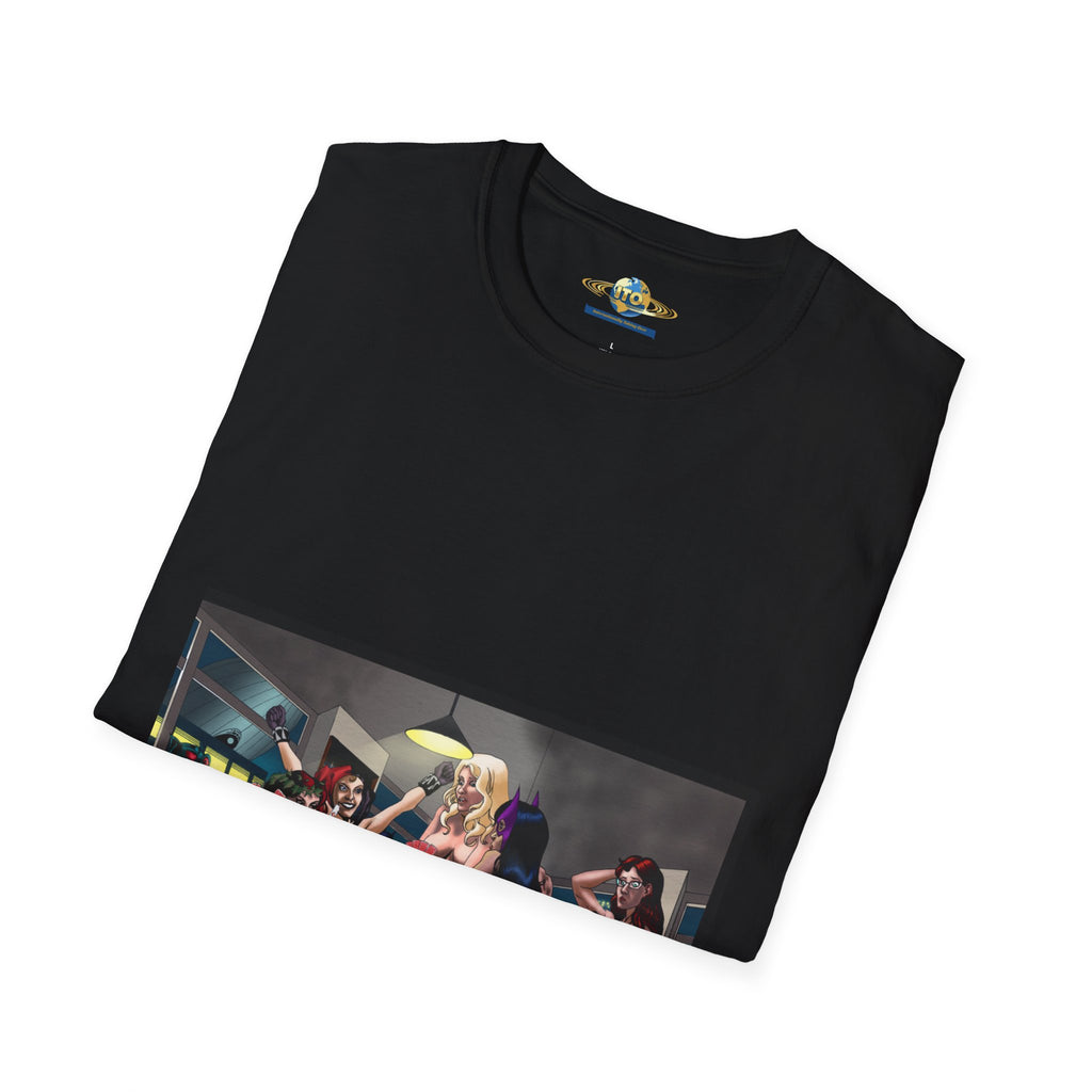 Pin-Up Casino Night T-Shirt — Retro Glamour Women Poker Art Tee
