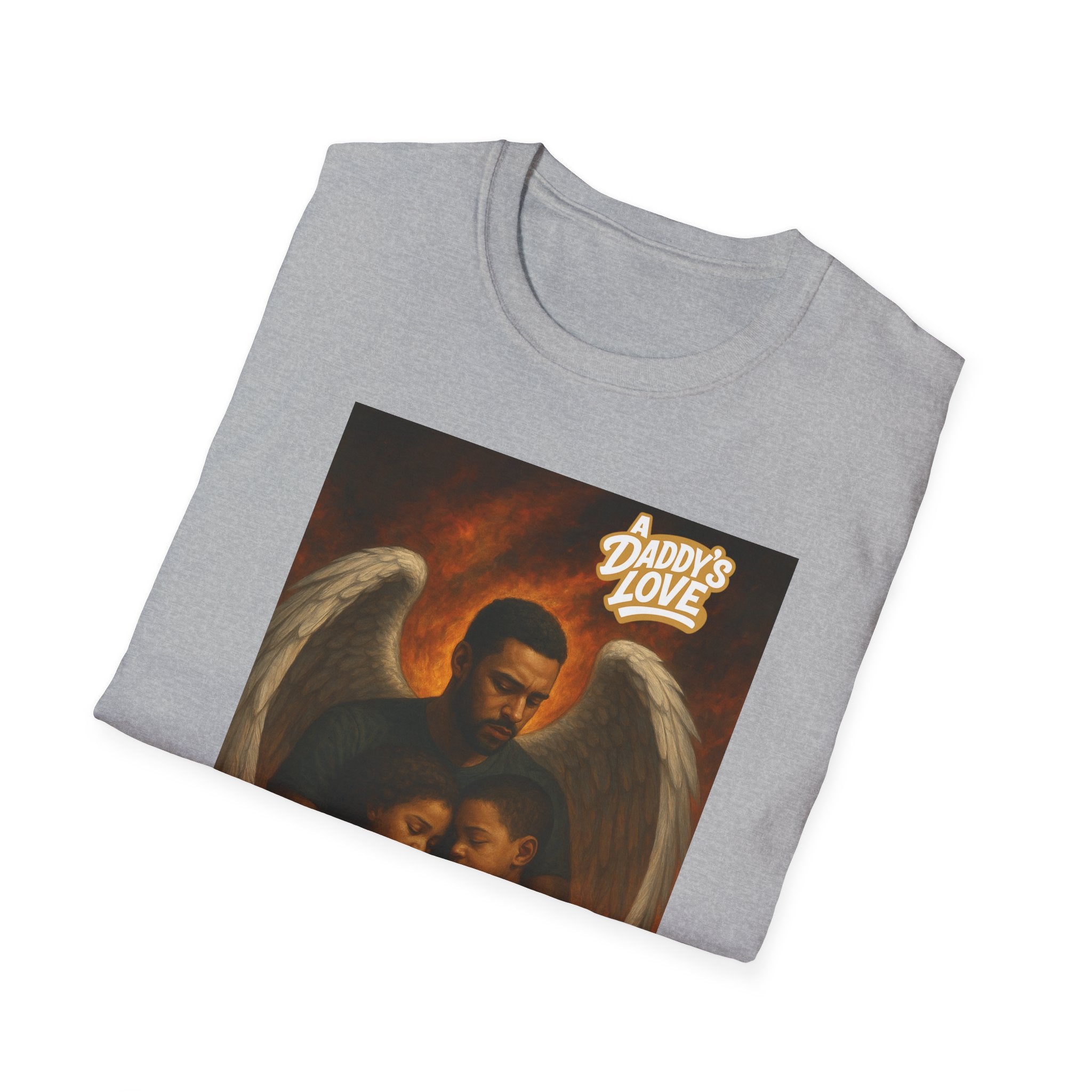 Angel Embrace T-Shirt – "Daddy's Love" Family Guardian Graphic Tee