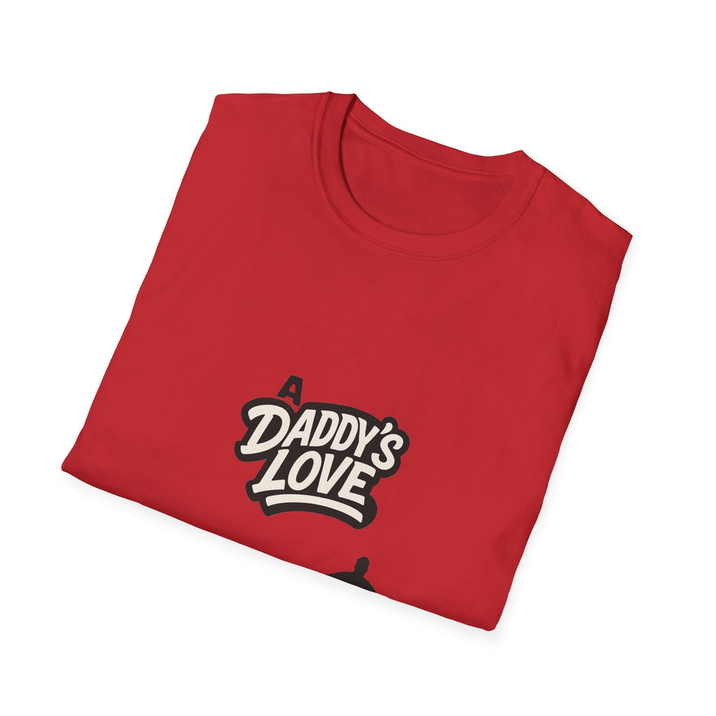 Daddy’s Love T-Shirt — Superhero Dad Silhouette Father’s Day Tee
