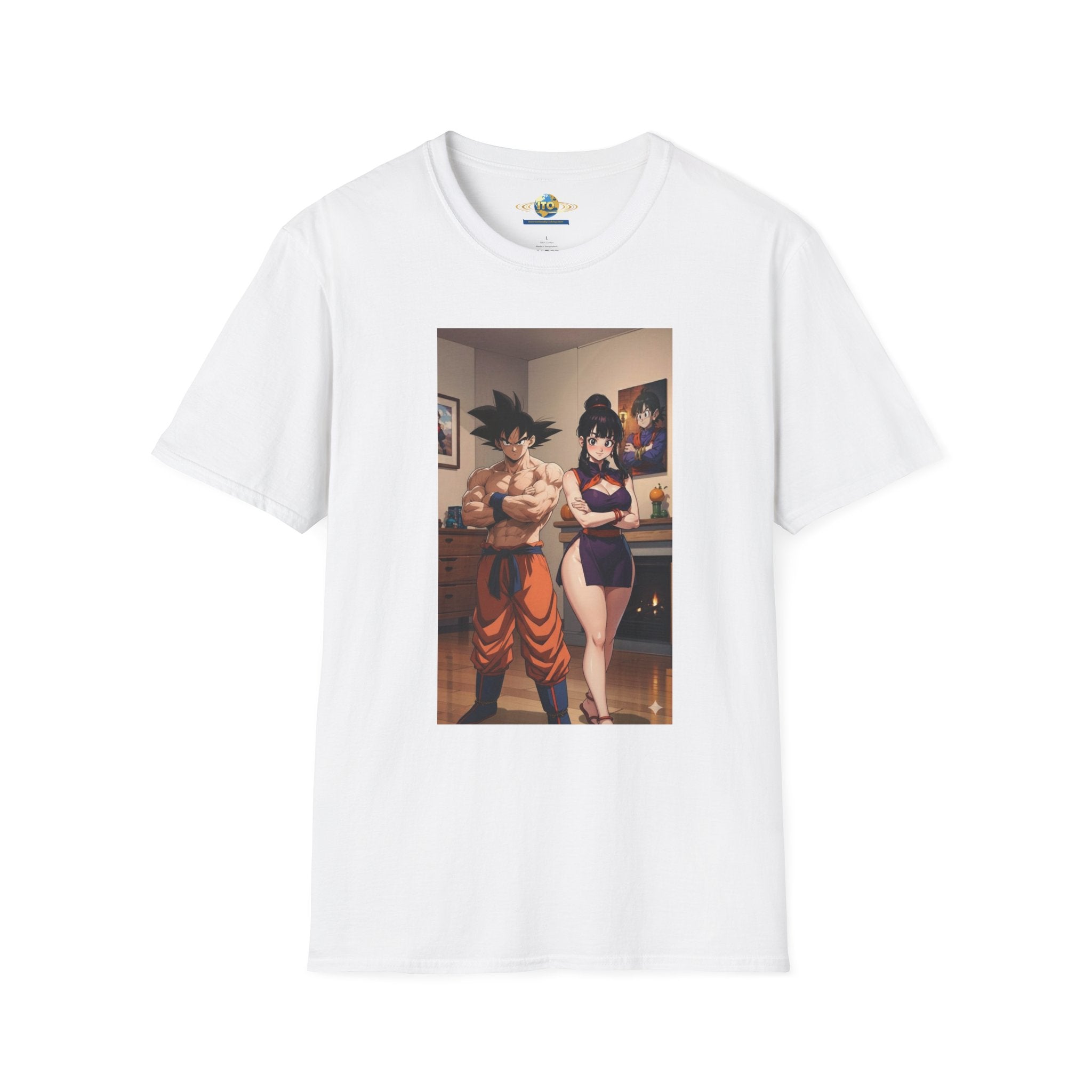 Anime Couple Graphic T-Shirt — Cozy Home Goku & Caulifla Poster Design