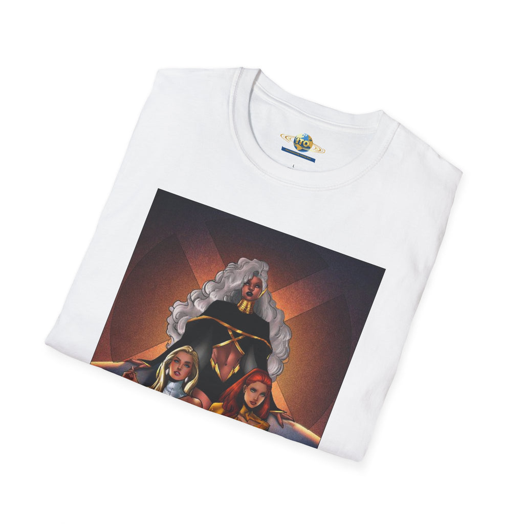 Retro Superhero Trio Graphic T-Shirt