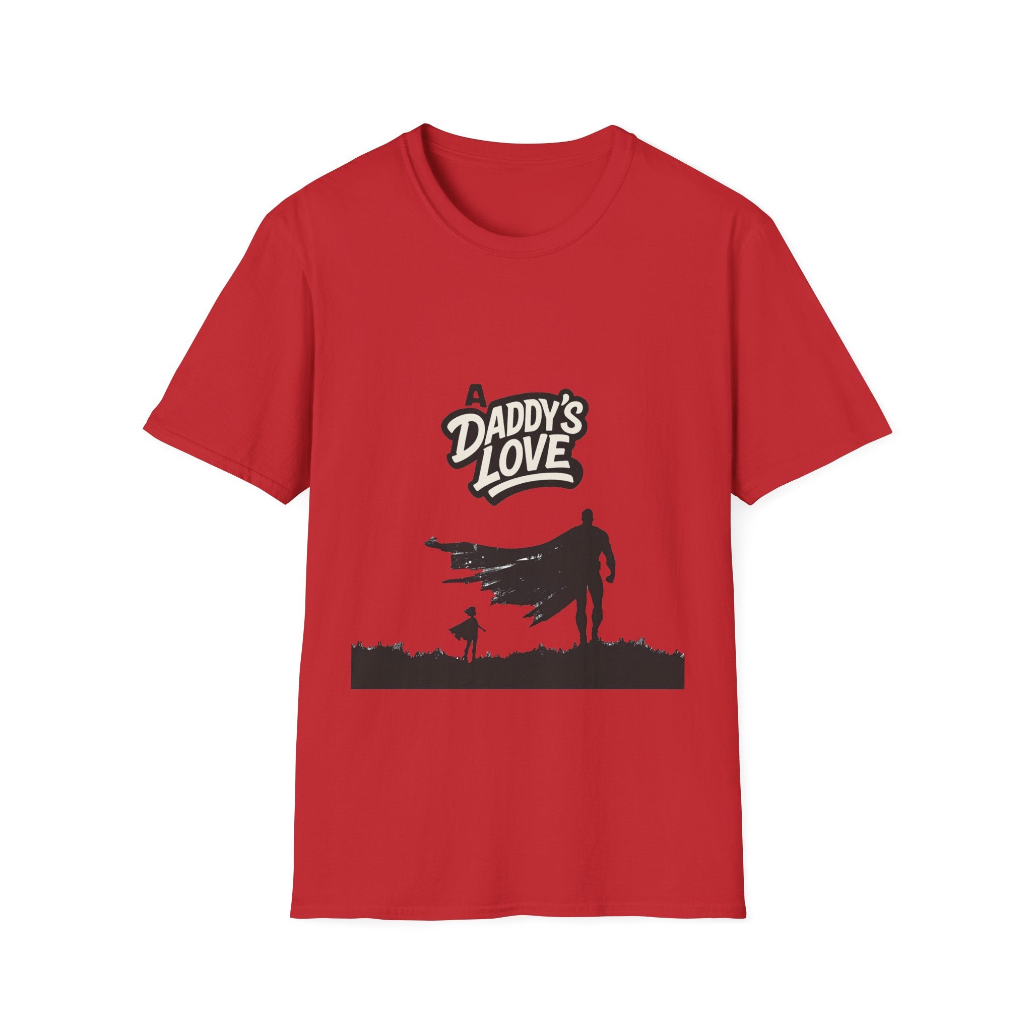 Daddy’s Love T-Shirt — Superhero Dad Silhouette Father’s Day Tee