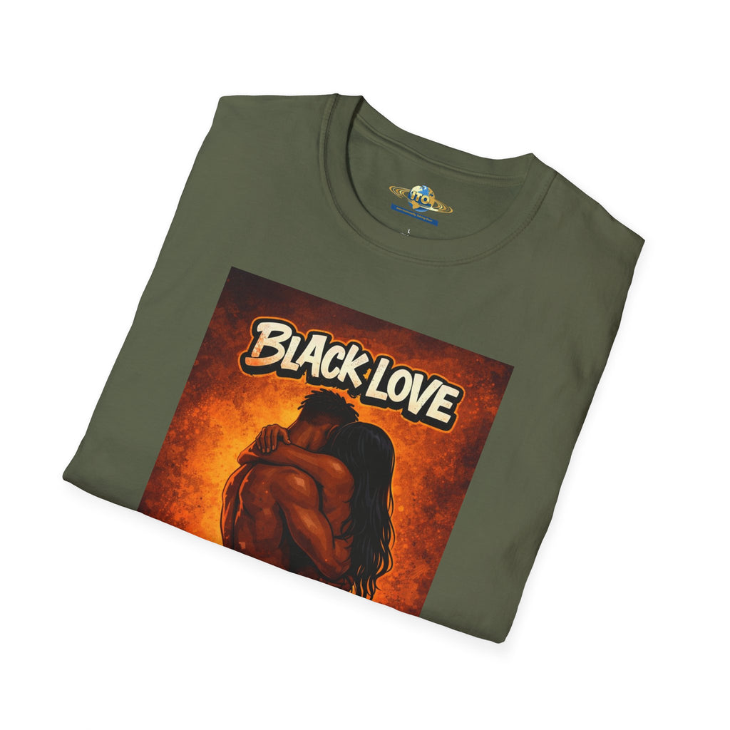 T-Shirt — "Black Love" Romantic Couple Graphic Tee