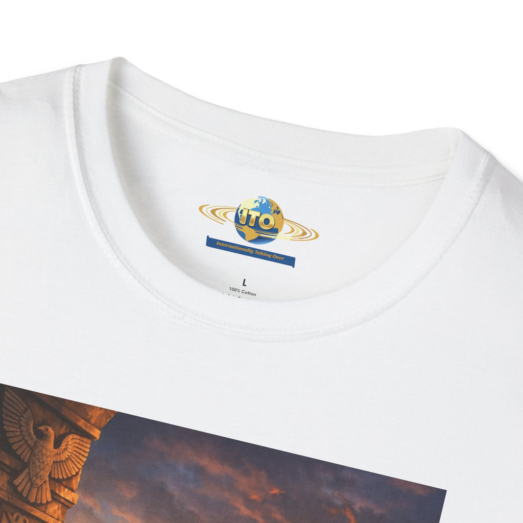 Graphic T-Shirt — Epic Sunset Heroine Scene Print