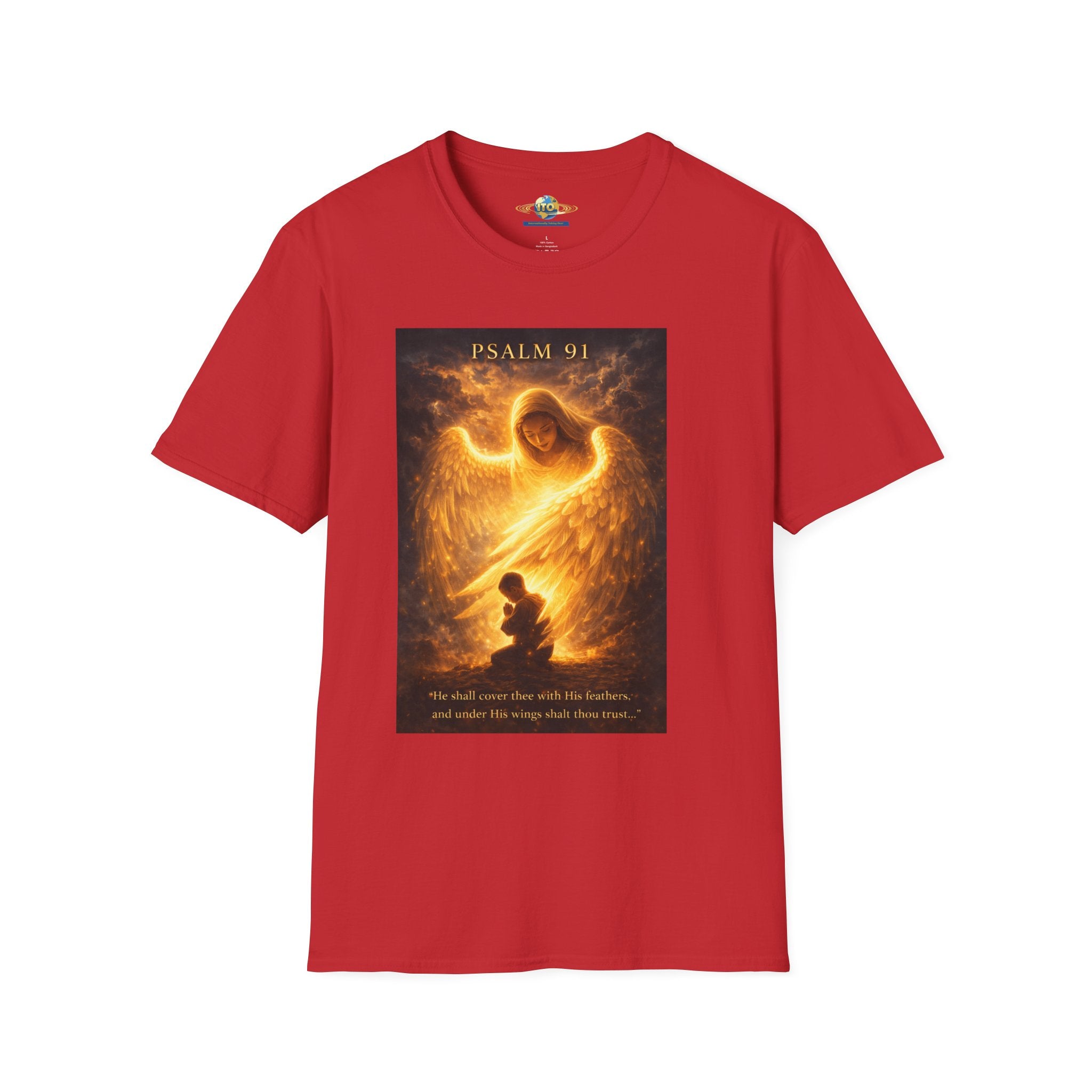 Psalm 91 Guardian Angel T-Shirt — Inspirational Christian Faith Tee