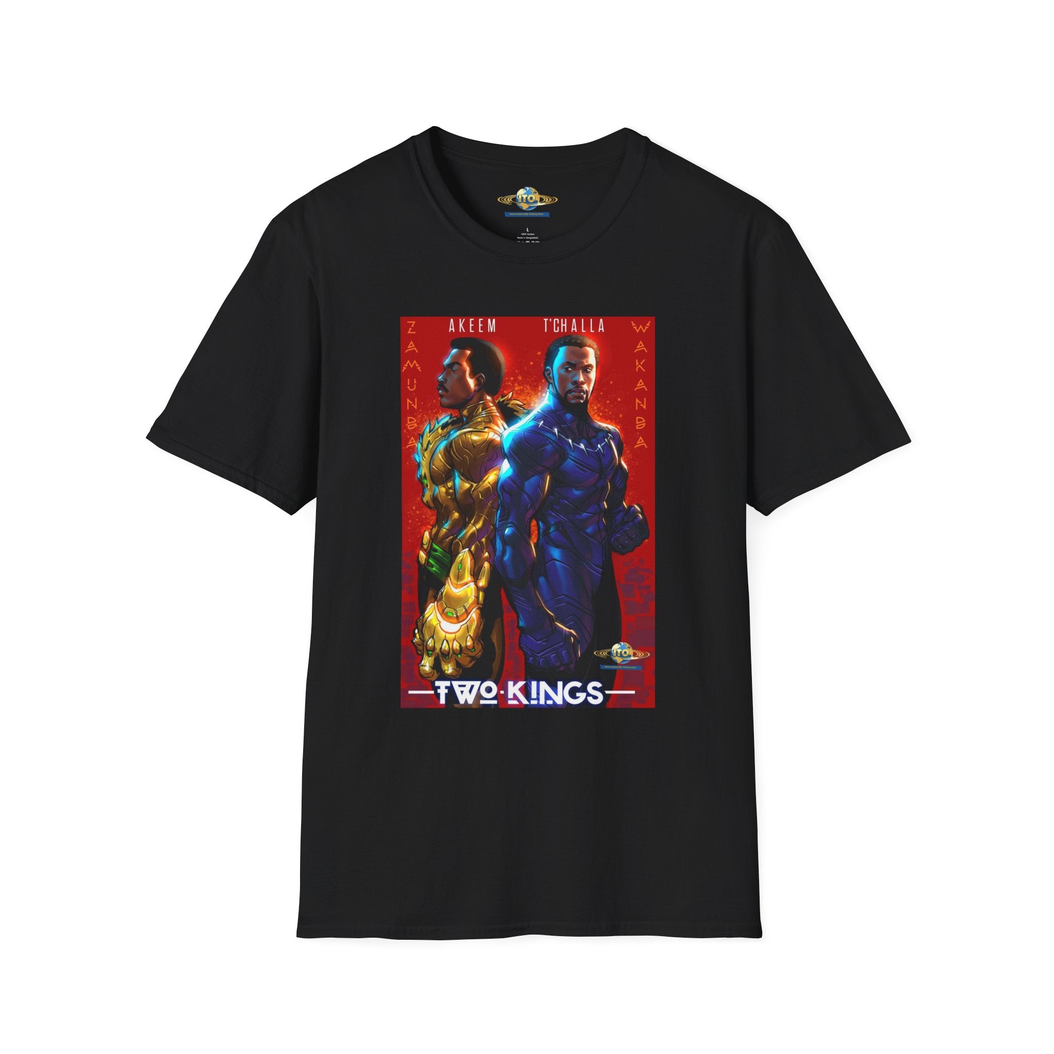 Two Kings Poster T-Shirt — Bold Afrocentric Duo Graphic Tee