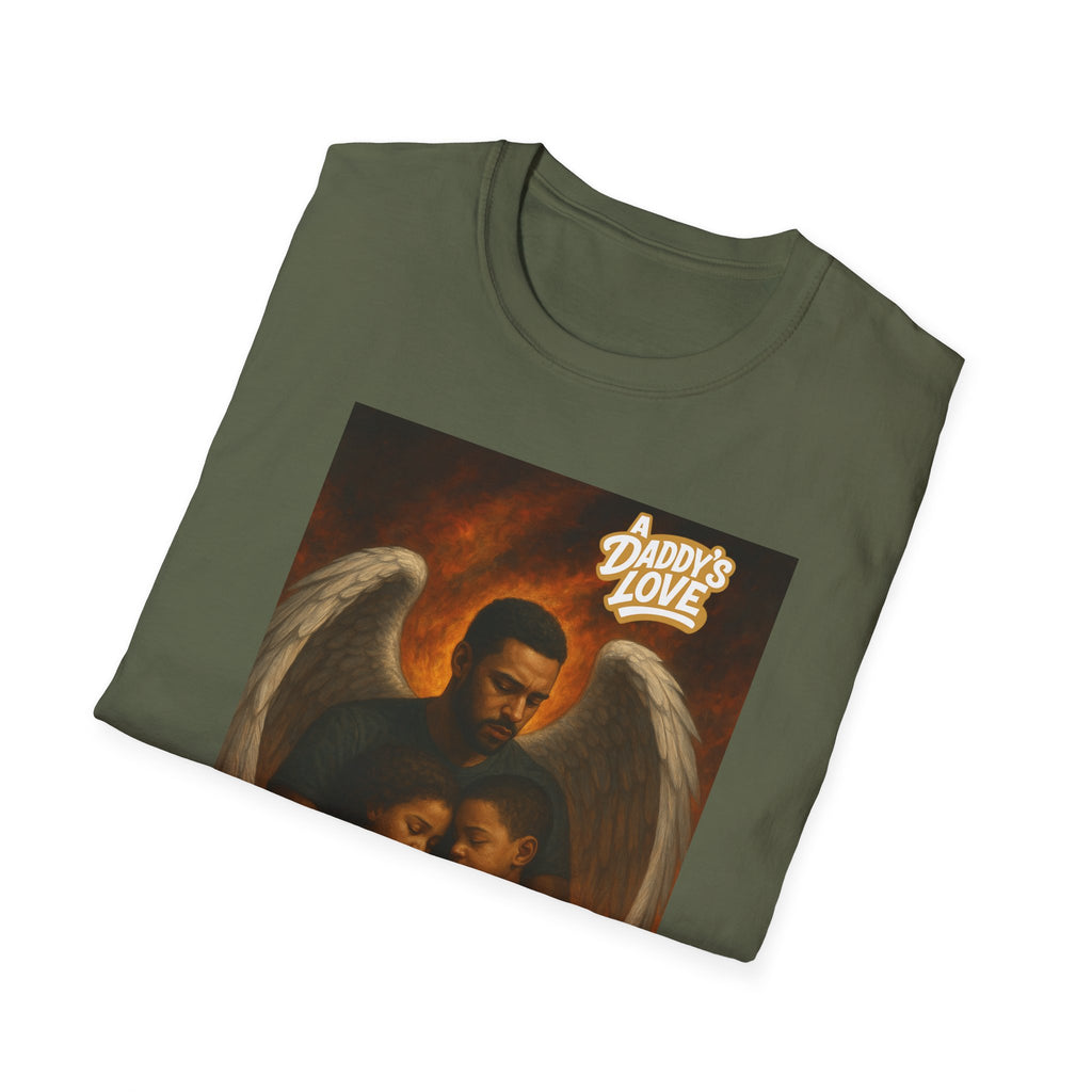 Angel Embrace T-Shirt – "Daddy's Love" Family Guardian Graphic Tee