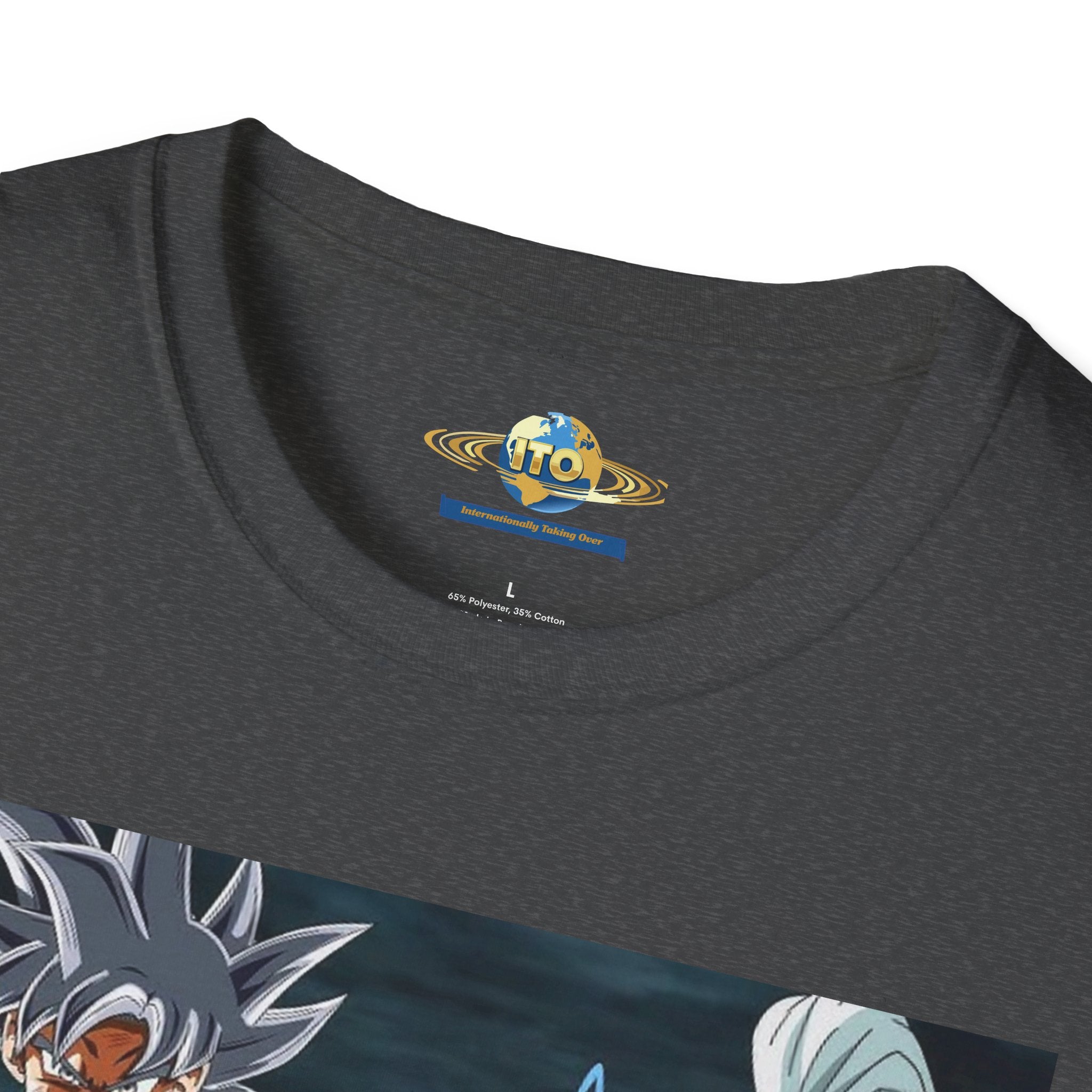 Anime God Duo T-Shirt — Fiery Saiyan & Divine Companion Graphic Tee