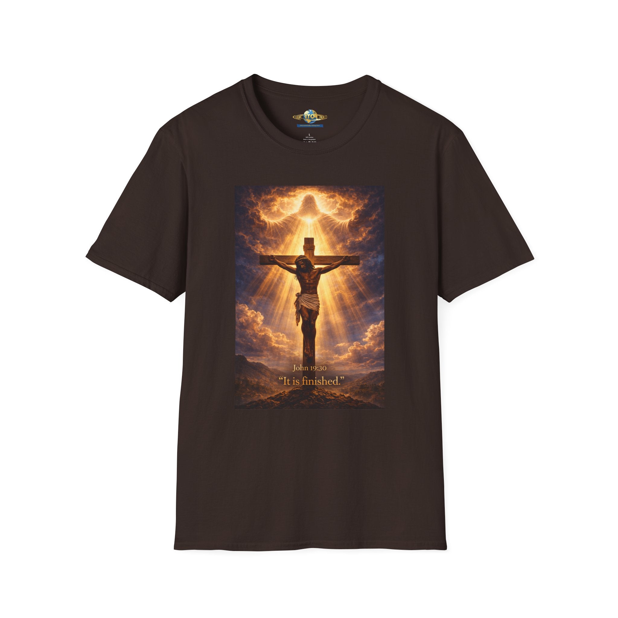 Crucifixion Jesus T-Shirt — 'He Is Risen' Inspirational Christian Tee