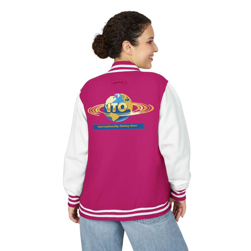 Letterman Jacket — UTO Interplanetary Travel Club Logo Varsity Jacket