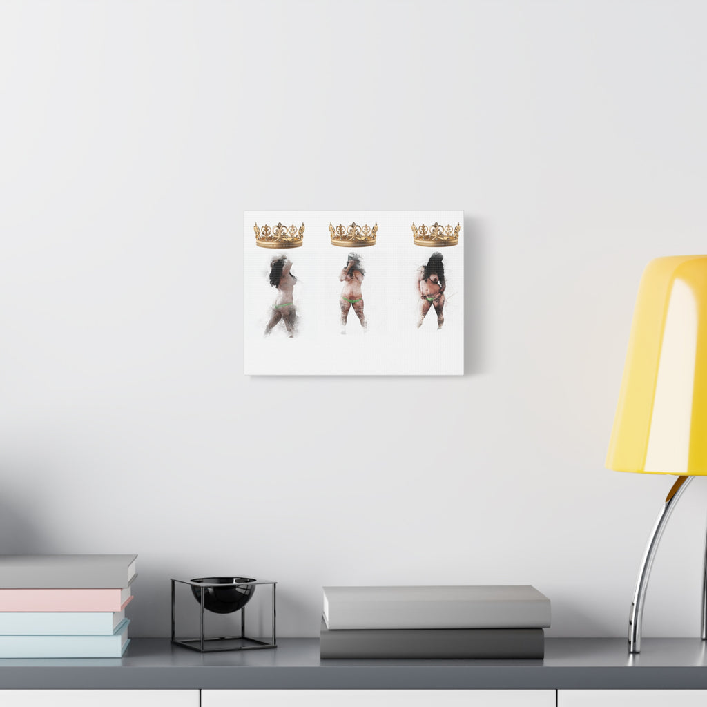 Queen Energy Canvas Print – Empowering Female Figure Art Stretched Matte