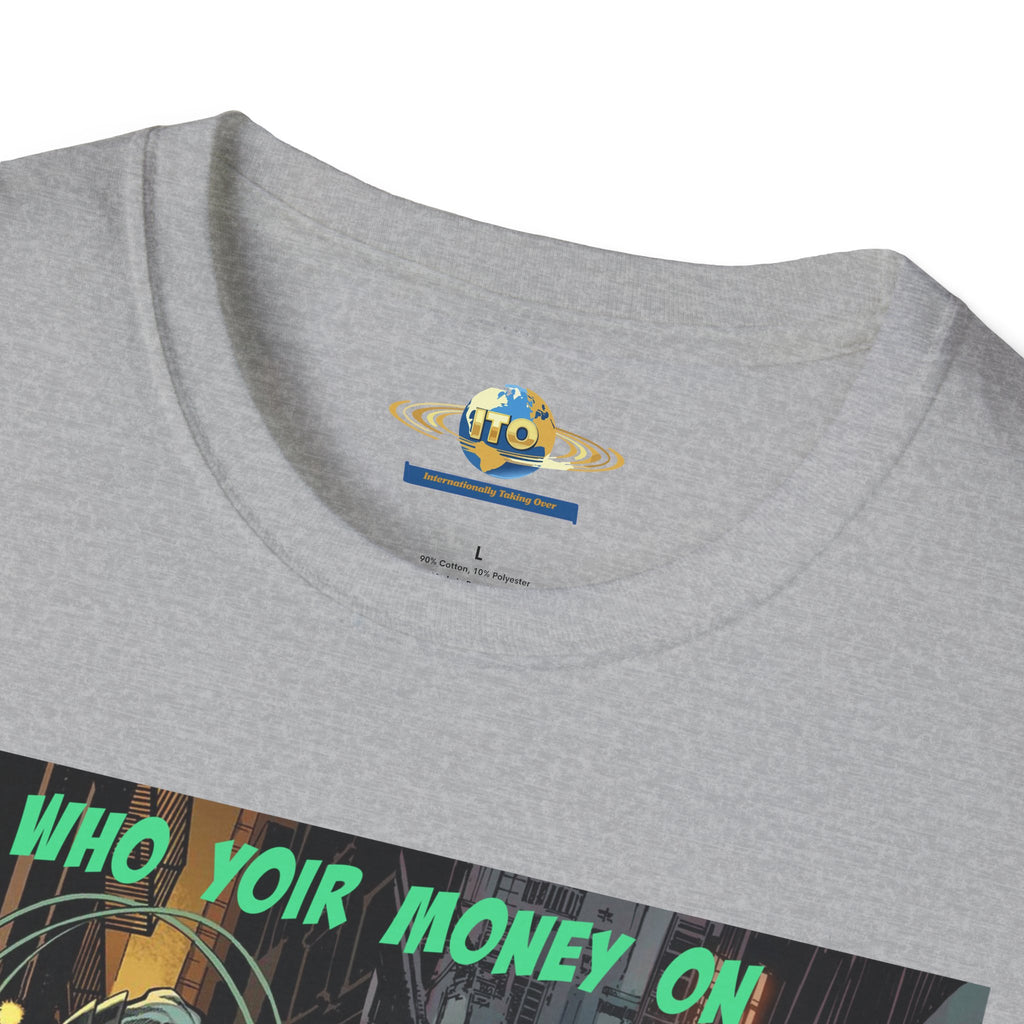 Graphic T‑Shirt — 'Who You Moving On' Cyberpunk Comic Art Tee