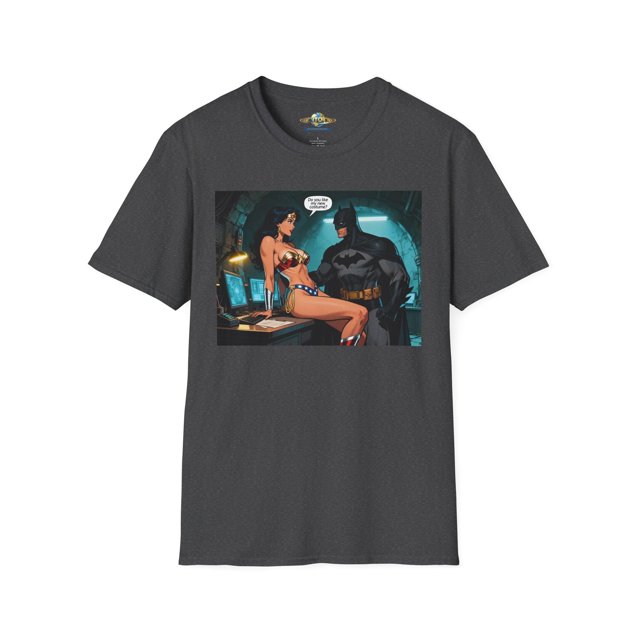 Graphic T-Shirt — Retro Comic Batman & Wonder Woman Pinup