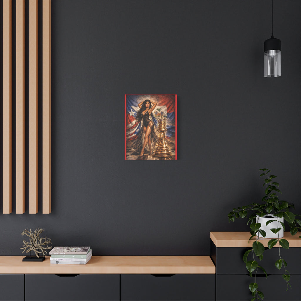 Dominican Queen Chess Canvas - Matte Stretched Wall Art