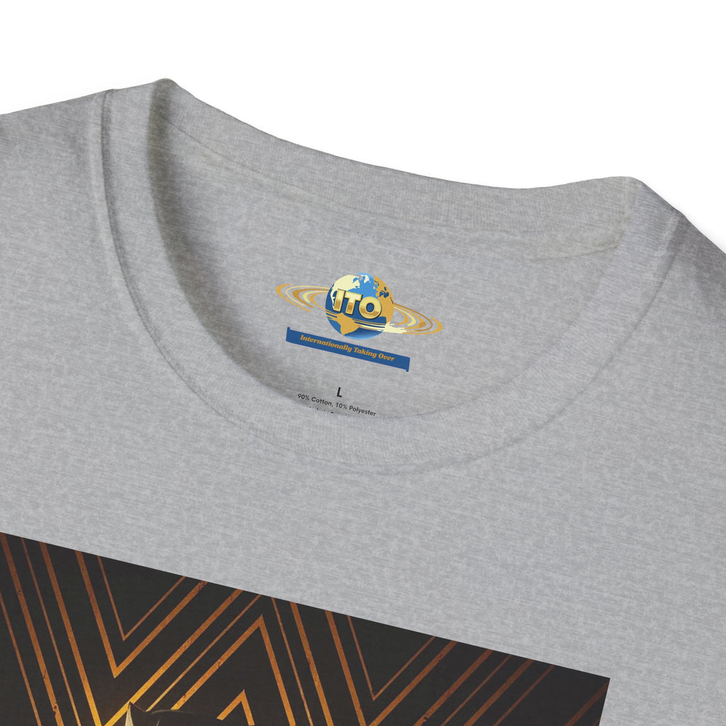 Black love Art T-Shirt — Gold Art Deco Oracle Illustration