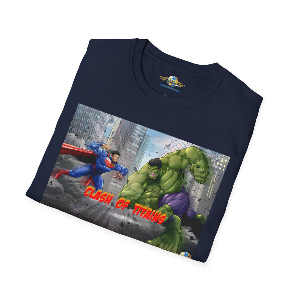 Superhero Clash Graphic Tee – "Clash of Titans"