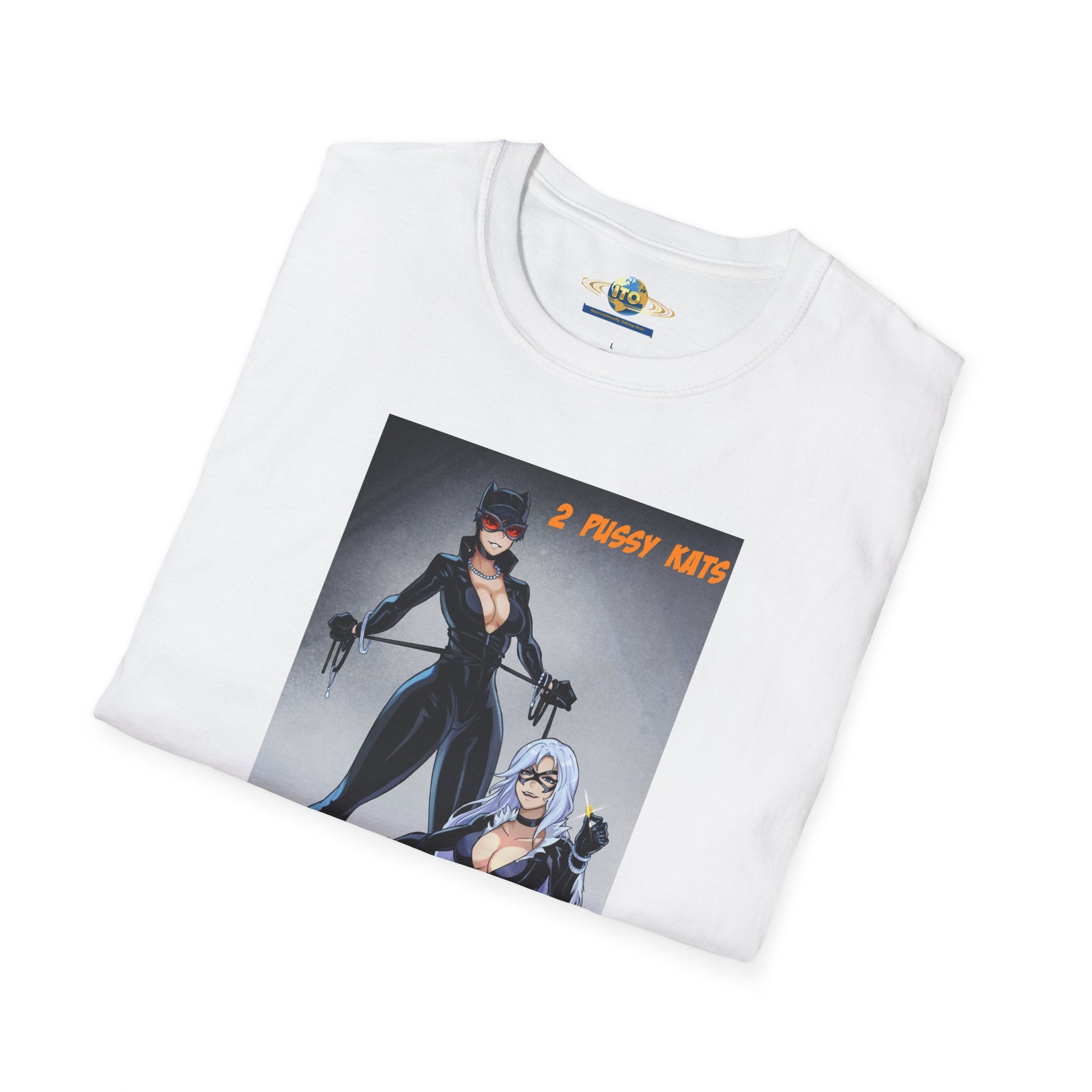 Graphic T-Shirt — 'I Purr More' Cat-Themed Vintage Femme Art Tee